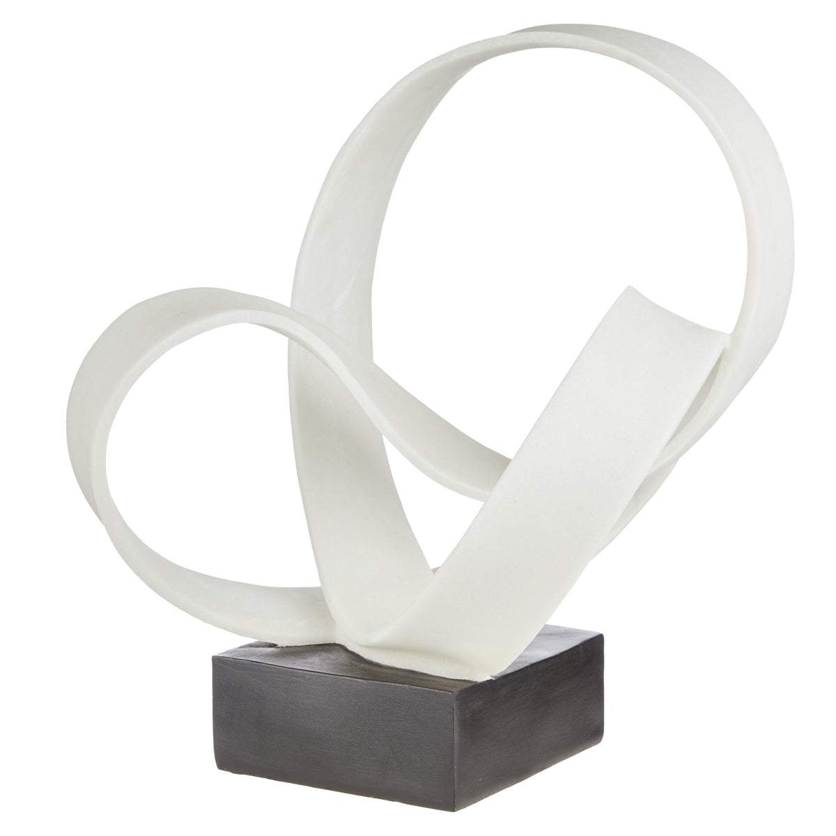 Grand Designs Bowery Resin Quartz Sand Sculpture White & Black