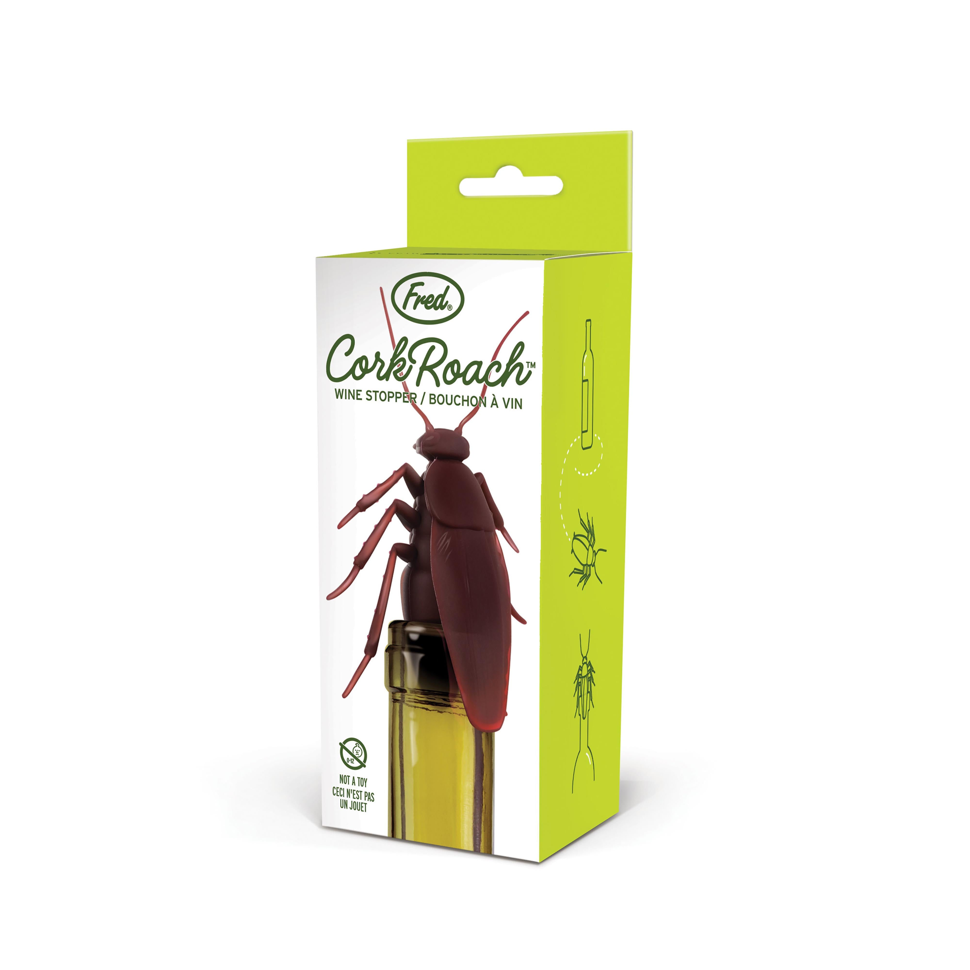 Fred Cockroach Bottle Stopper Brown