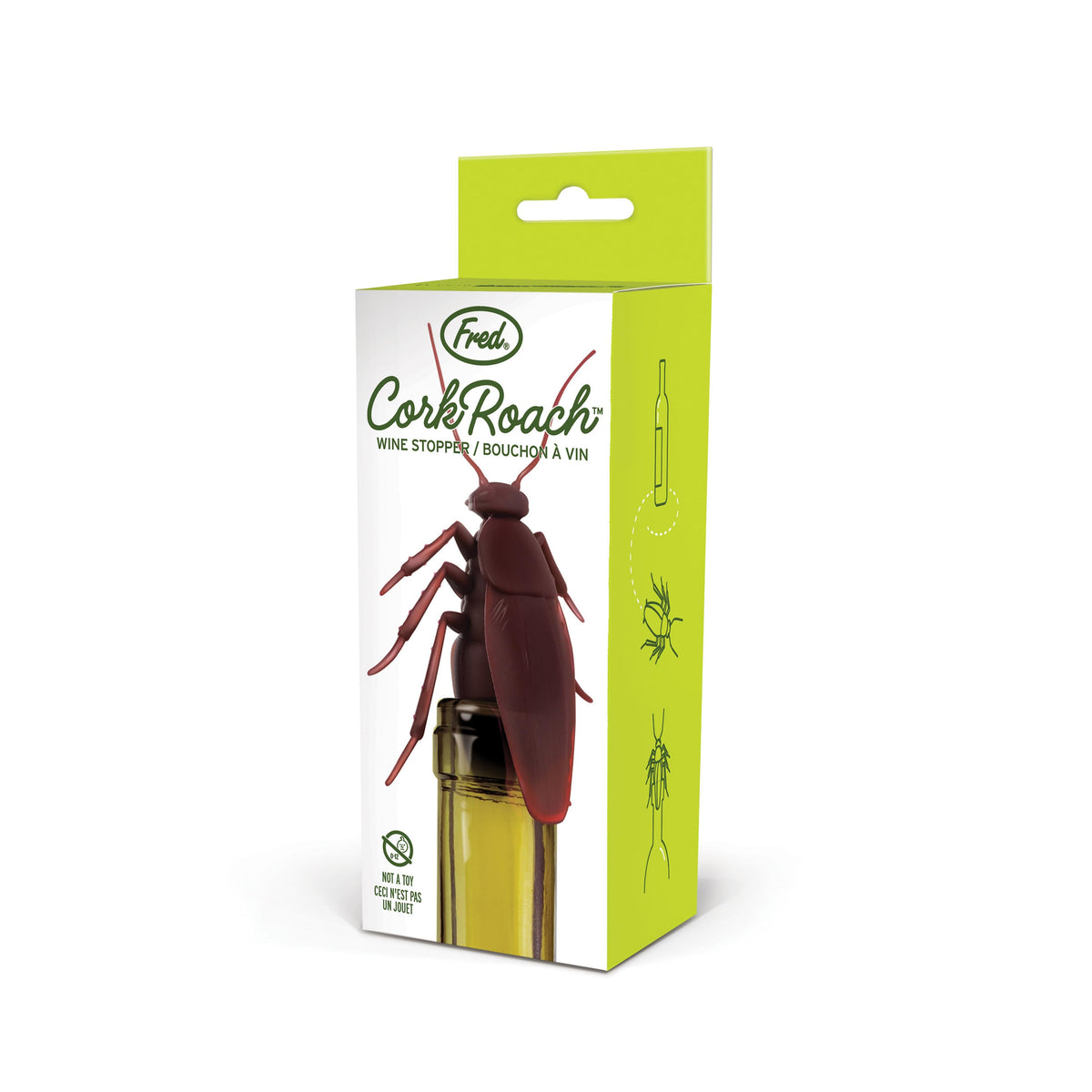 Fred Cockroach Bottle Stopper Brown