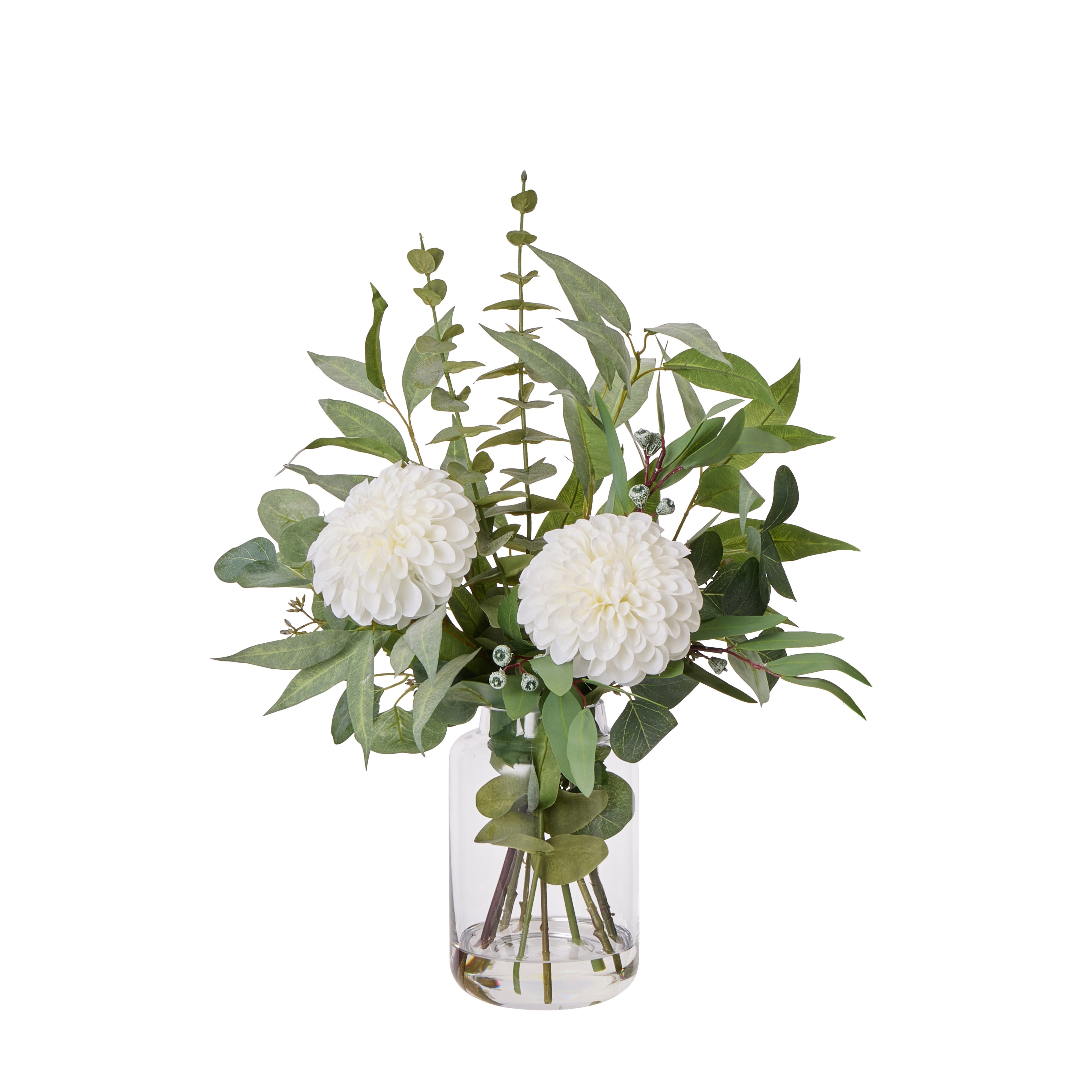 Rogue Chrysanthemum Eucalyptus Mix - Pauline Vase