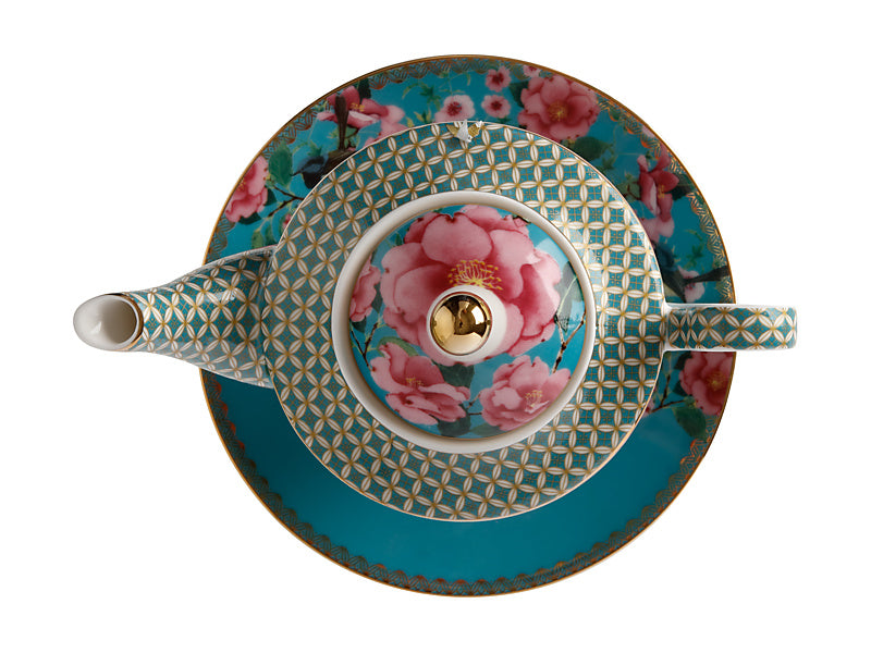 Maxwell & Williams Teas & C's Silk Road Tea for One with Infuser Aqua 380ml