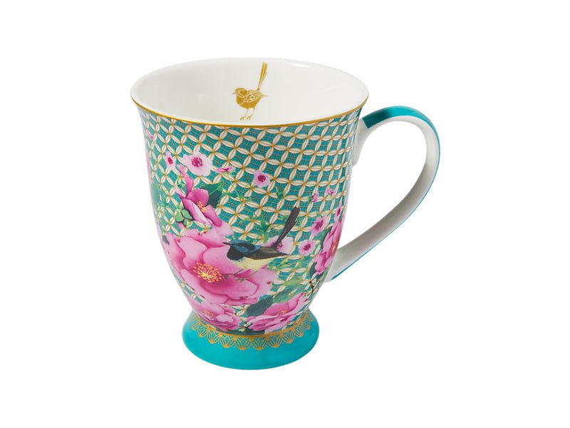 Maxwell & Williams Teas & C's Silk Road Footed Mug White 300ml