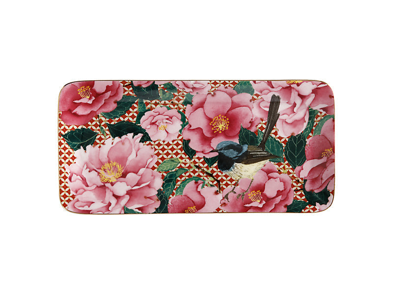 Maxwell & Williams Teas & C's Silk Road Rectangle Platter White 25 x 12cm