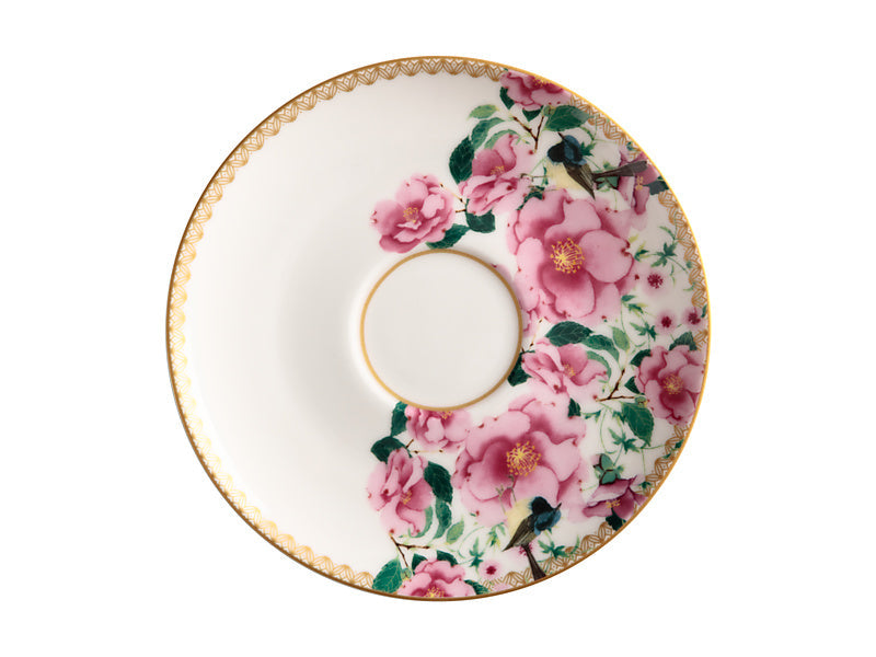 Maxwell & Williams Teas & C's Silk Road Footed Cup & Saucer Aqua 200ml