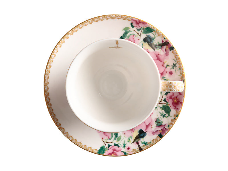 Maxwell & Williams Teas & C's Silk Road Footed Cup & Saucer Aqua 200ml