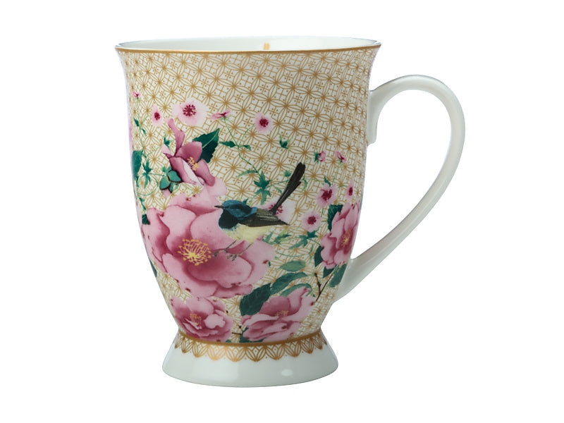 Maxwell & Williams Teas & C's Silk Road Footed Mug White 300ml