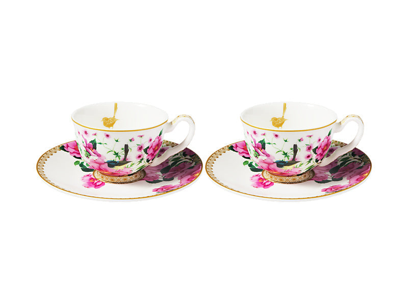 Maxwell & Williams Teas & C's Silk Road Demi Cup & Saucer 85ml Aqua 2 Piece