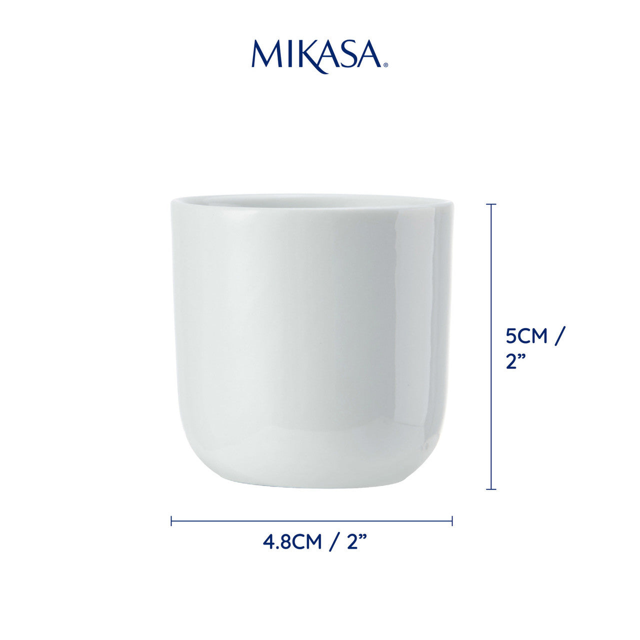 Mikasa Chalk Porcelain Egg Cup Set 4 Piece (White)