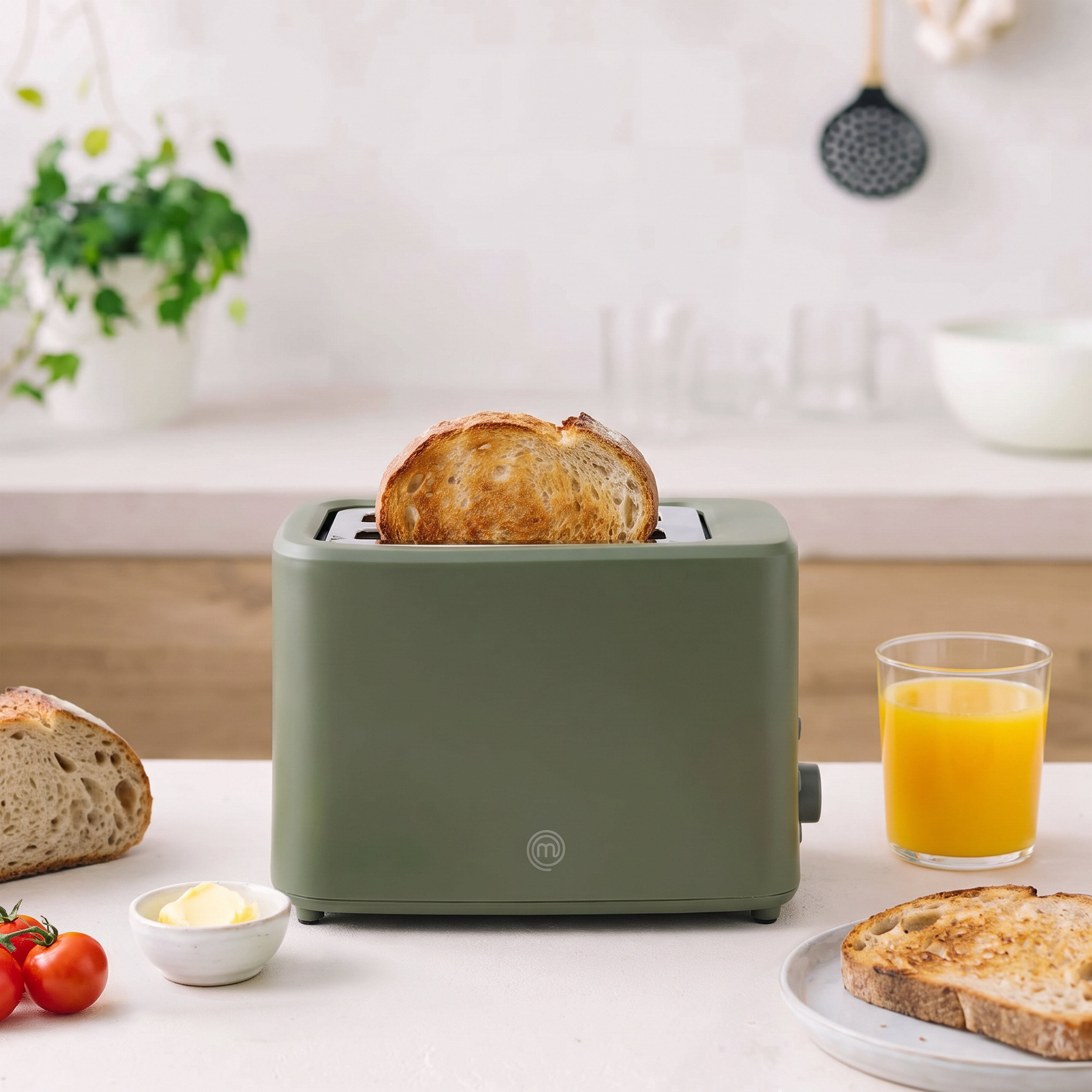 MasterChef Sage 2 Slice Toaster Sage & Stainless Steel