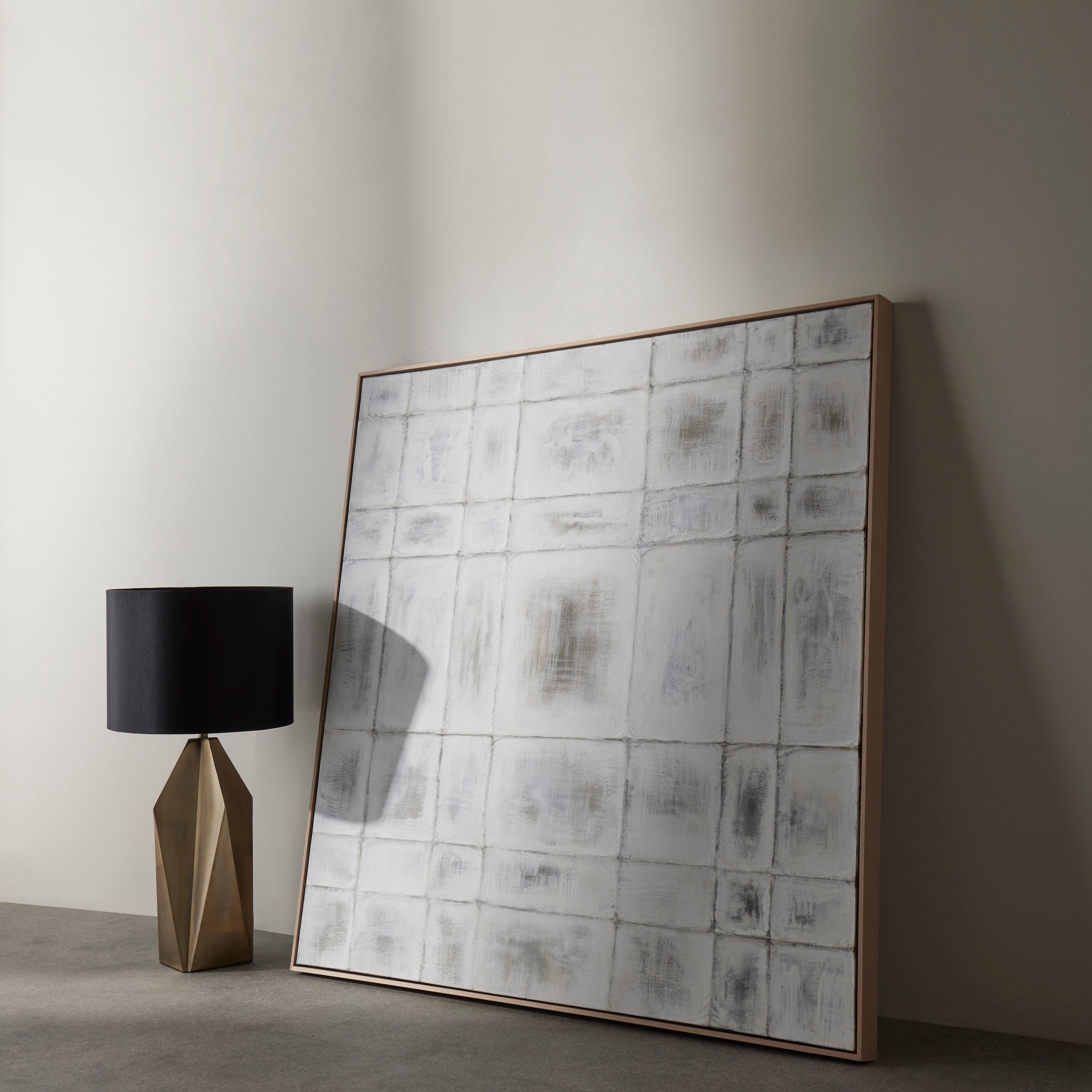 Grand Designs Duke Table Lamp Black & Antique Brass