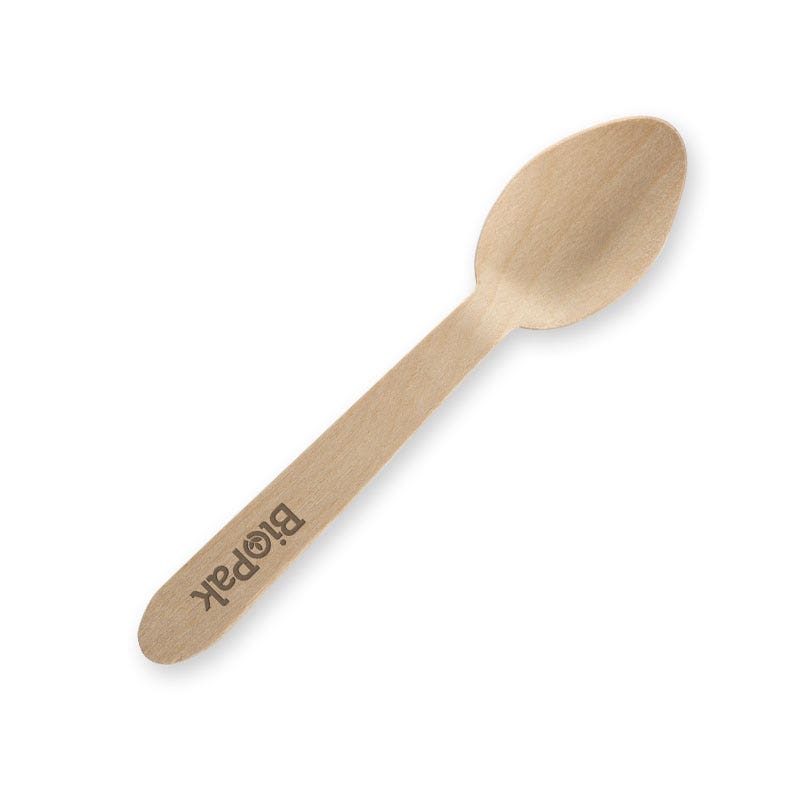 BioPak 10cm Wood Teaspoon