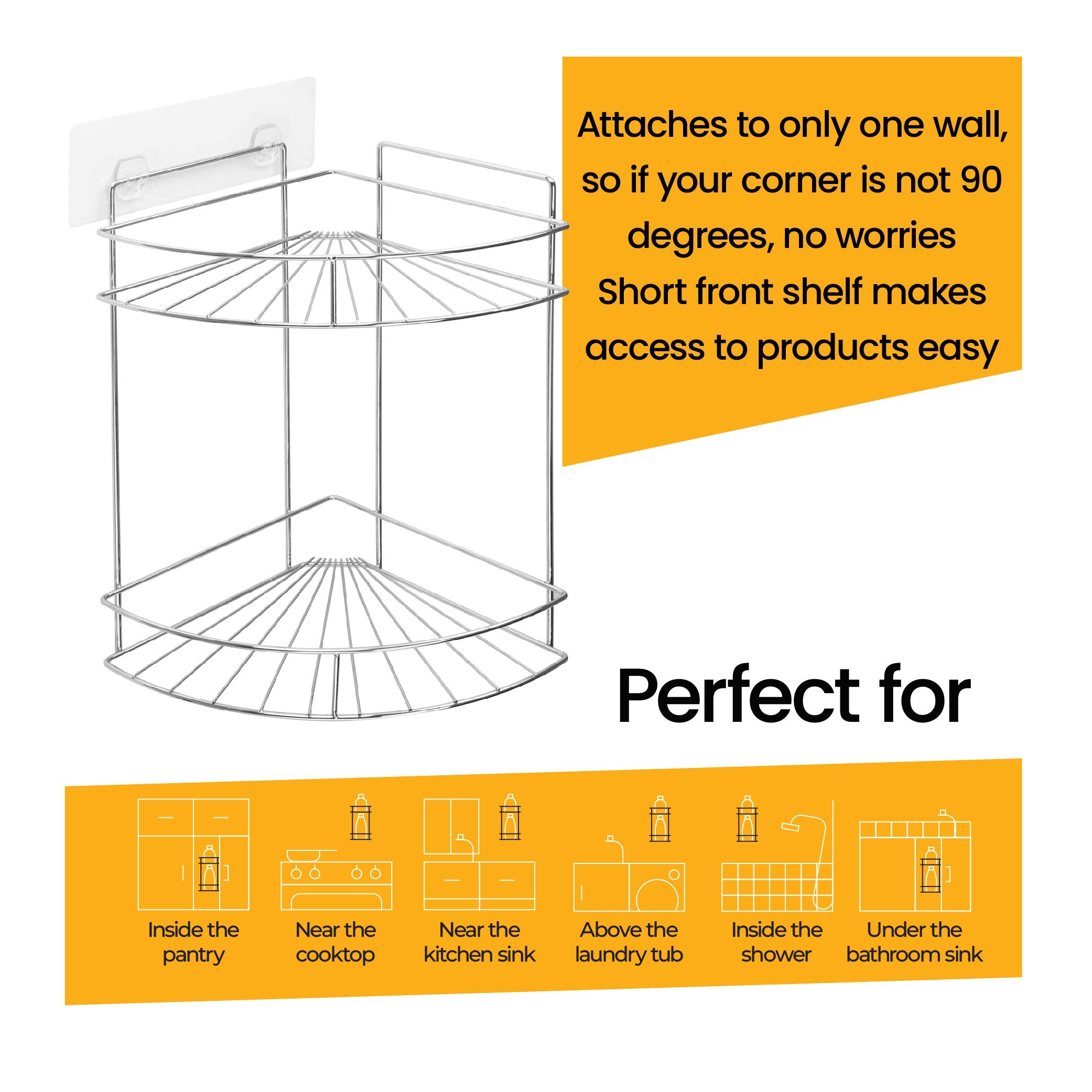 i-hook Double Corner Shelf