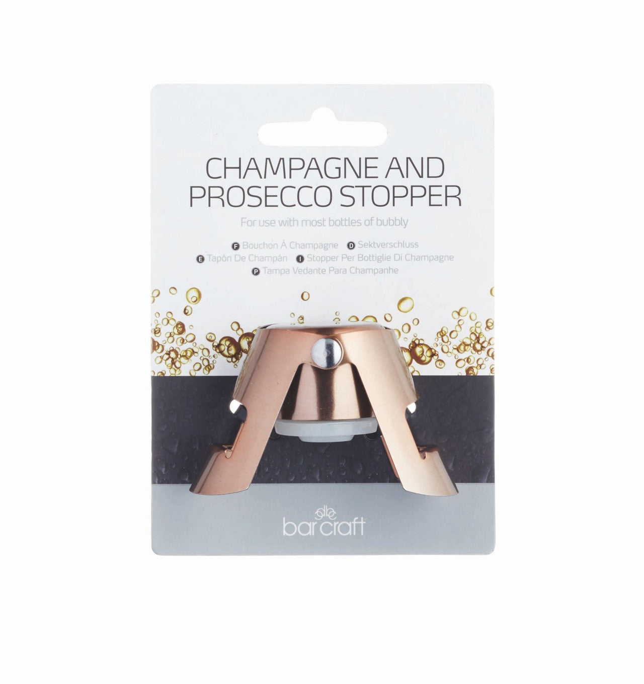 BarCraft Champagne & Sparkling Wine Bottle Stopper
