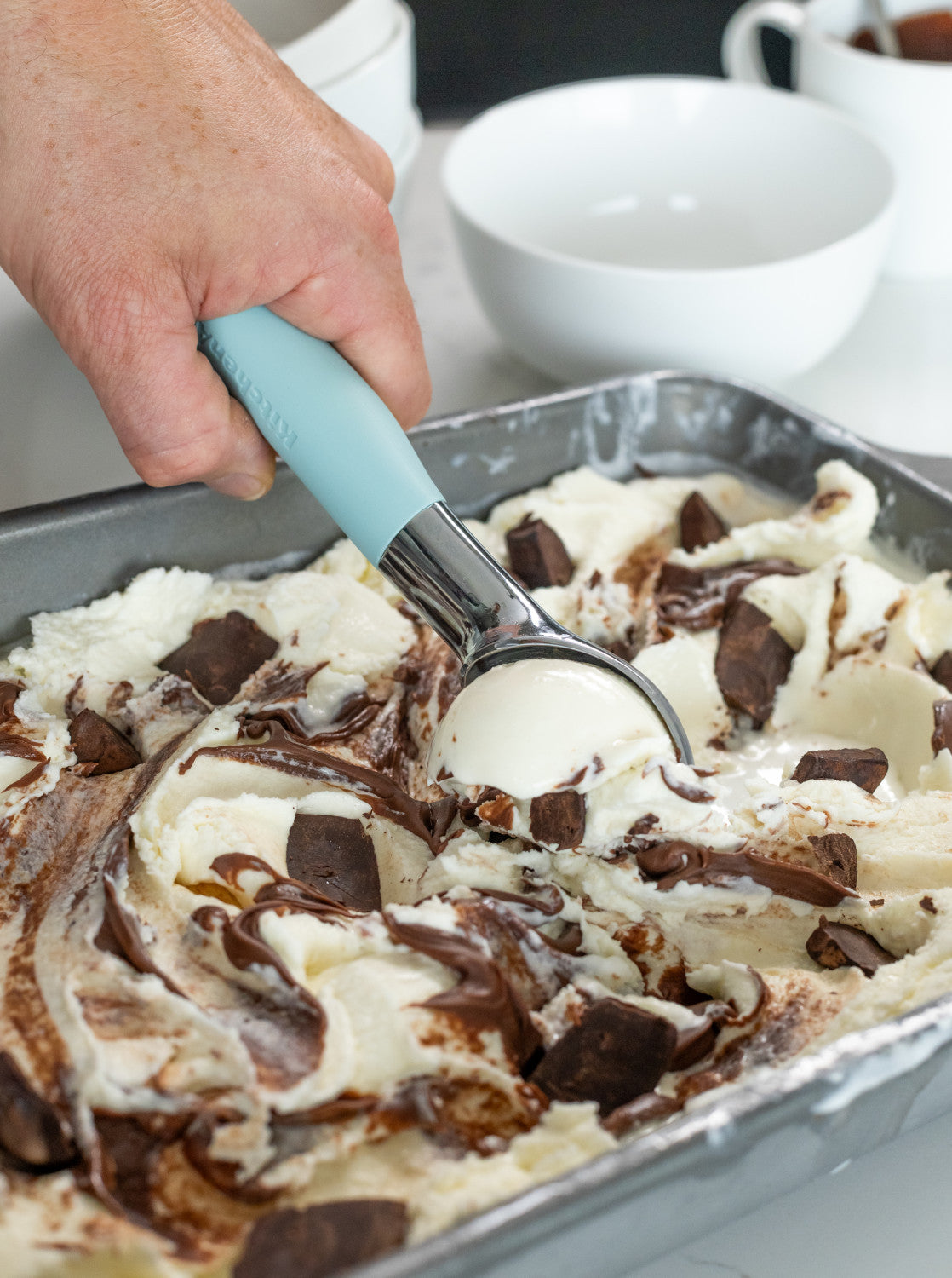 KitchenAid Soft Grip Ice Cream Scoop (Mineral Water)