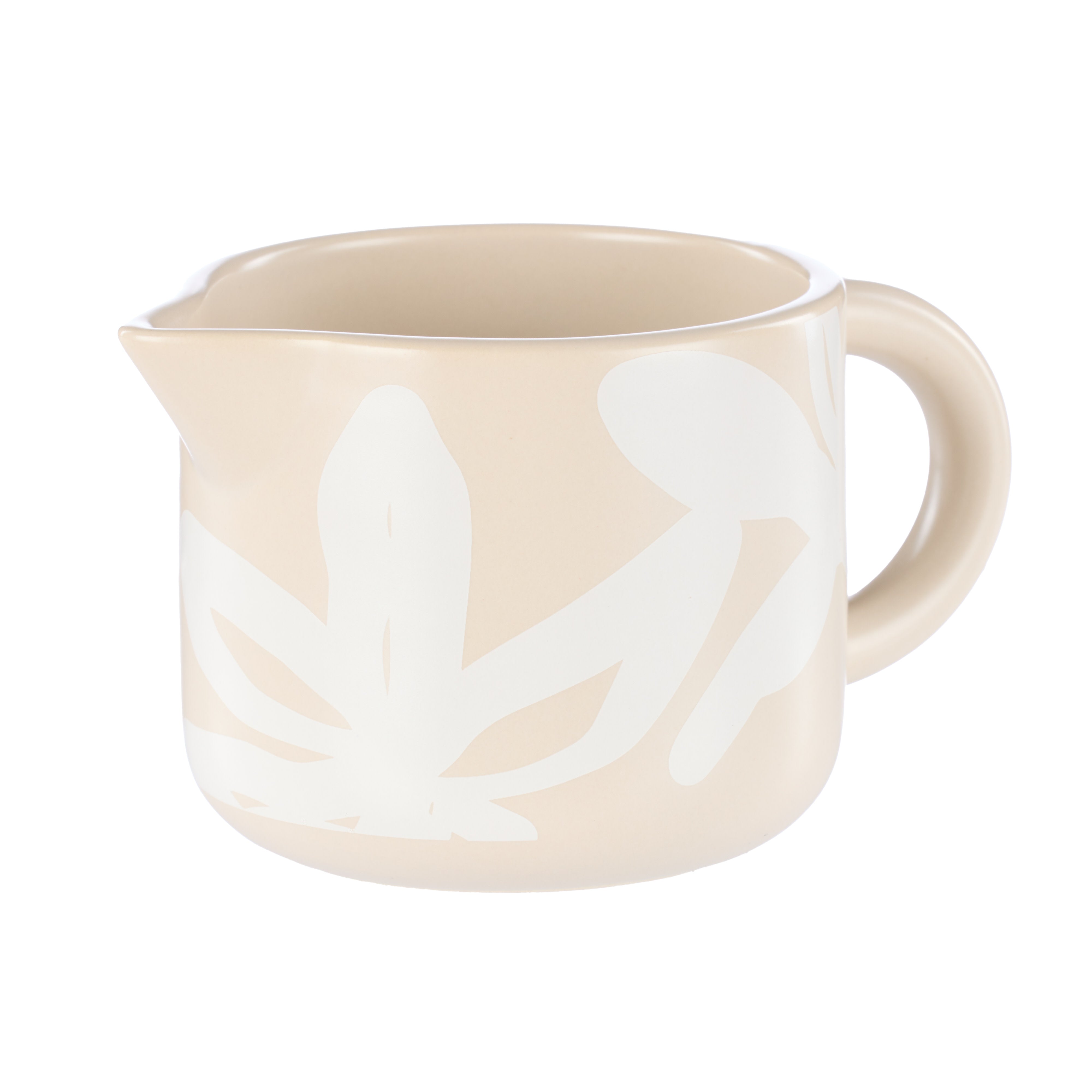 Leaf & Bean Freya Milk Jug 250ml Oat & White