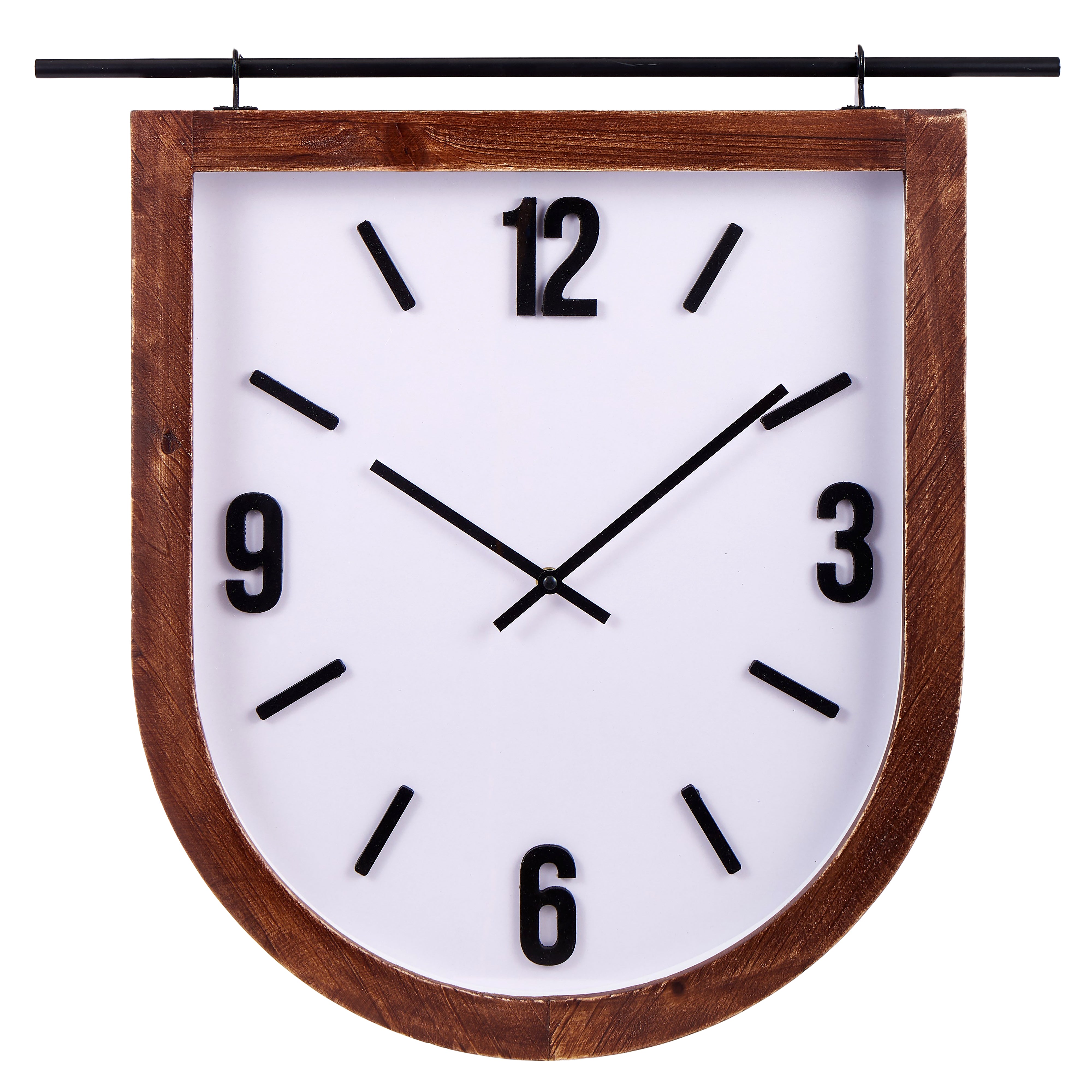 Amalfi Indus Arch Wall Clock Brown