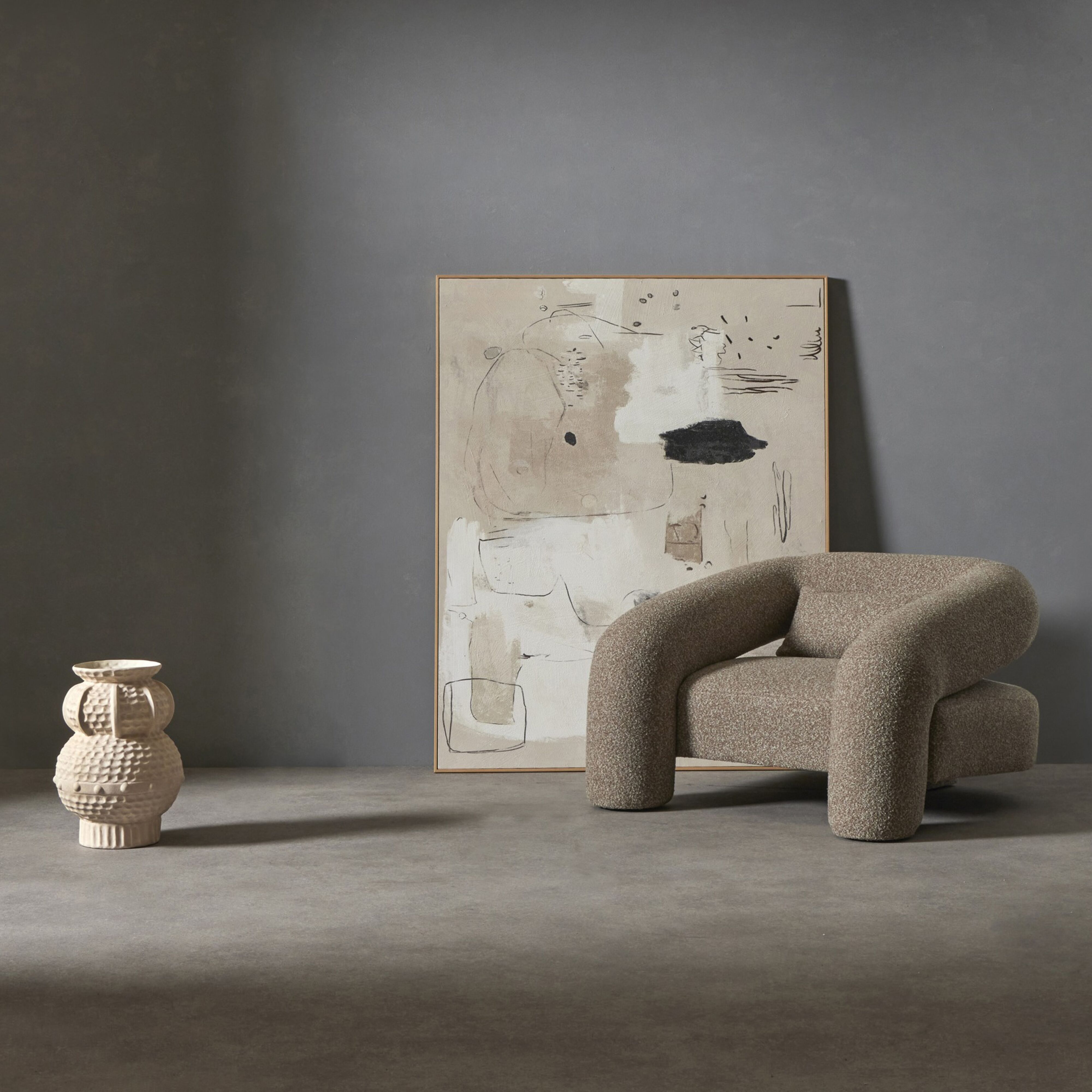 Grand Designs Rio Vase Off White