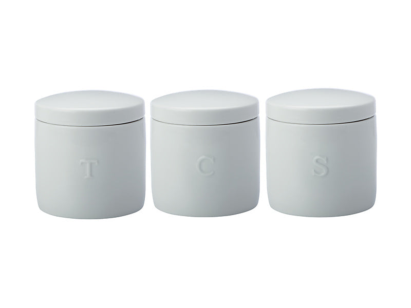 Maxwell & Williams Epicurious Canister 500ml White 3 Piece