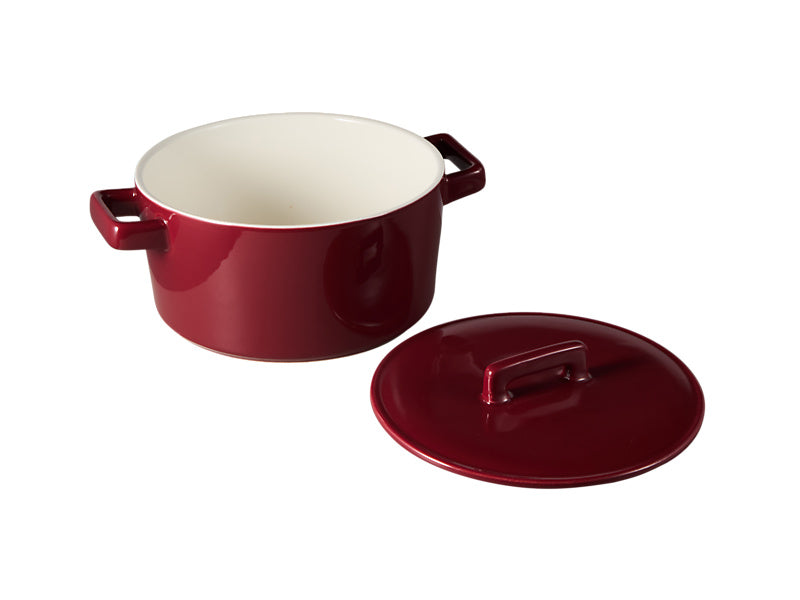 Maxwell & Williams Epicurious Round Casserole 1.3L Bordeaux 17 x 8cm