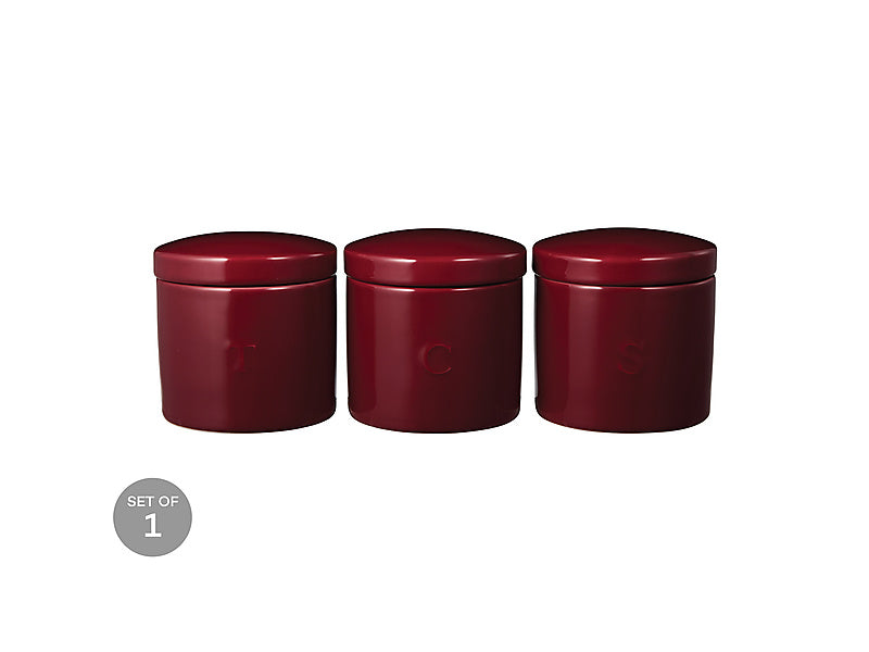 Maxwell & Williams Epicurious Canister Bordeaux 500ml 3 Piece