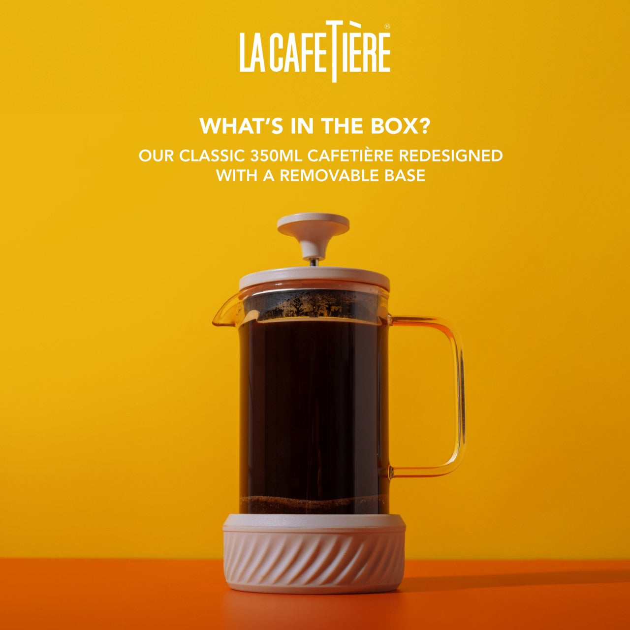 La Cafetière Zero Glass Cafetière 8 Cup / 1L (Latte)