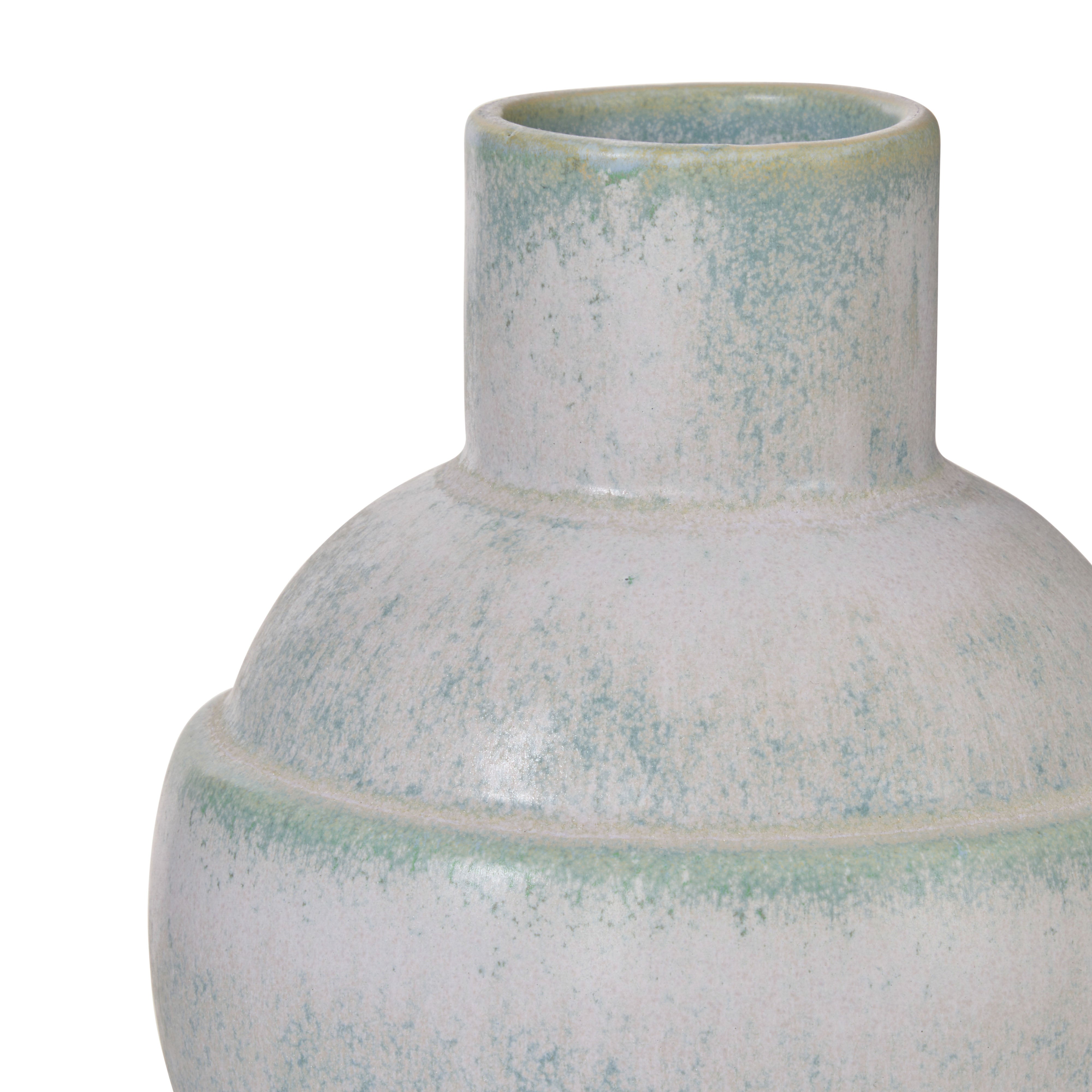 Amalfi Aria Reactive Glaze Vase Blue Reactive