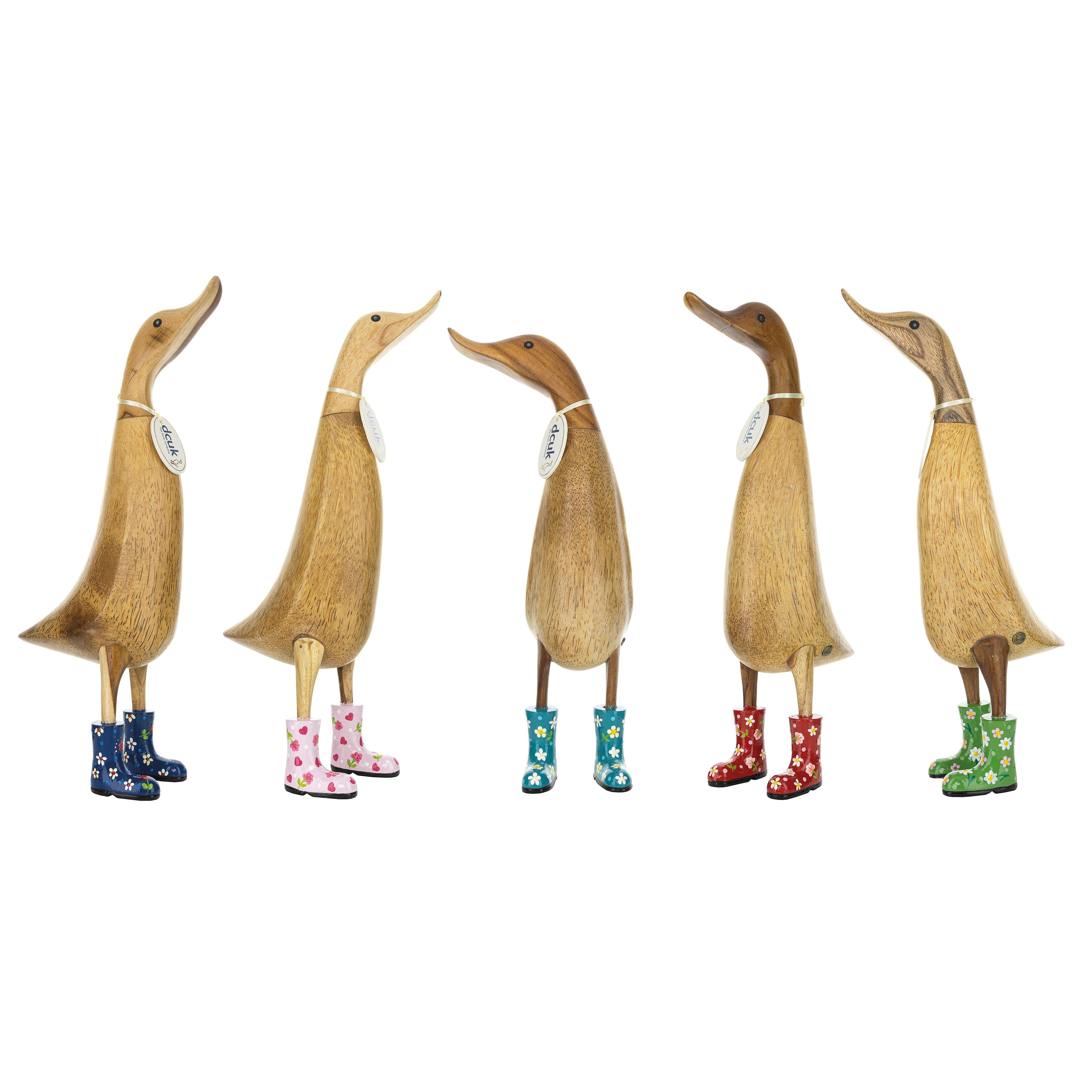 DCUK Natural Welly Ducklet Flowers Assorted