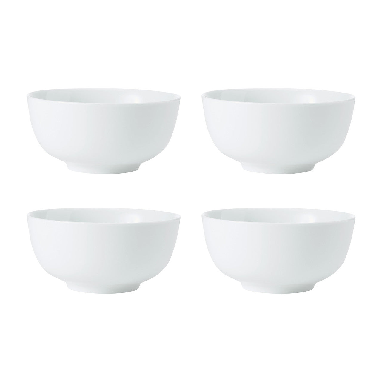 Mikasa Chalk Porcelain Cereal Bowl Set 4 Piece 14cm (White)