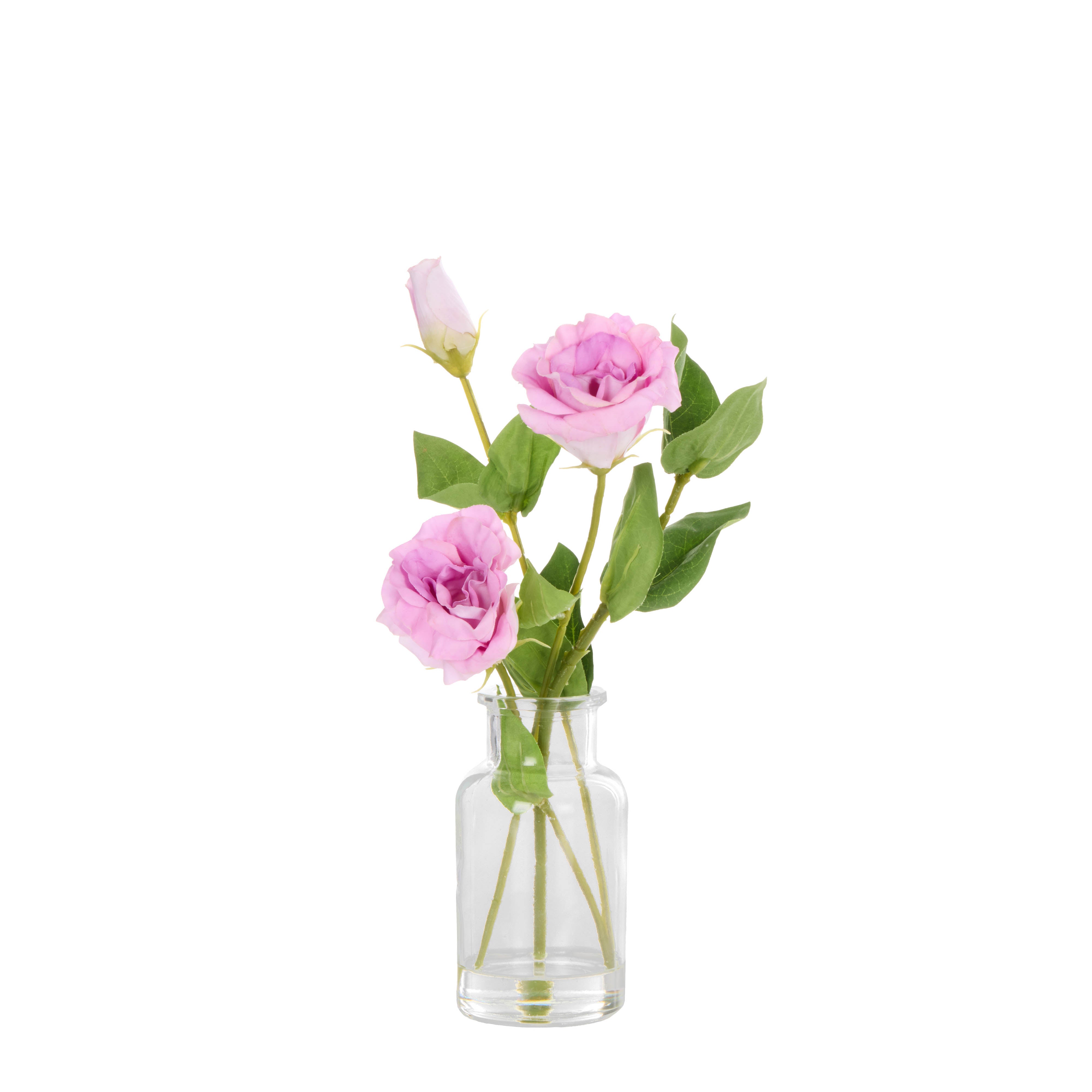 Rogue Lisianthus - Specimen Glass Vase Light Purple
