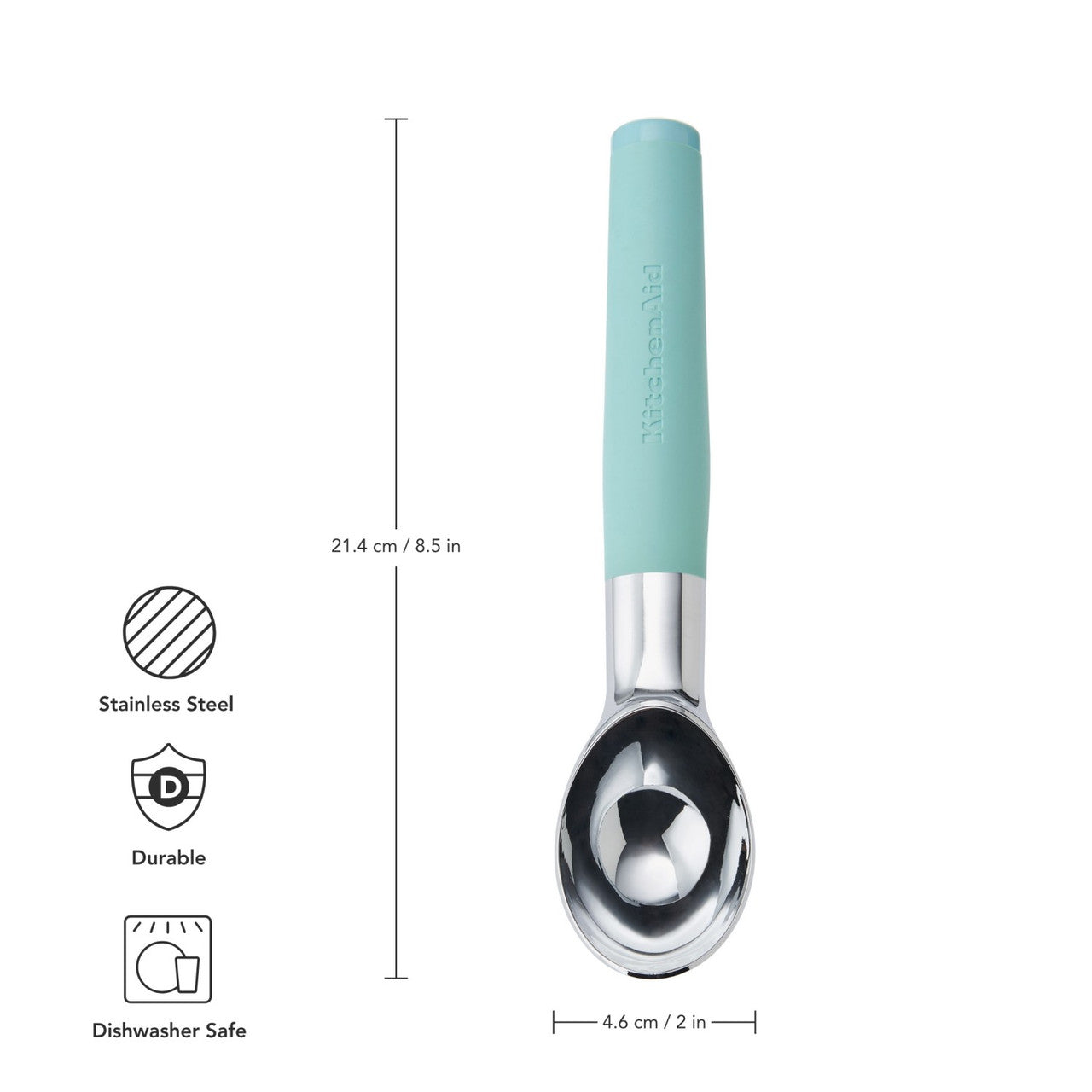 KitchenAid Soft Grip Ice Cream Scoop (Mineral Water)