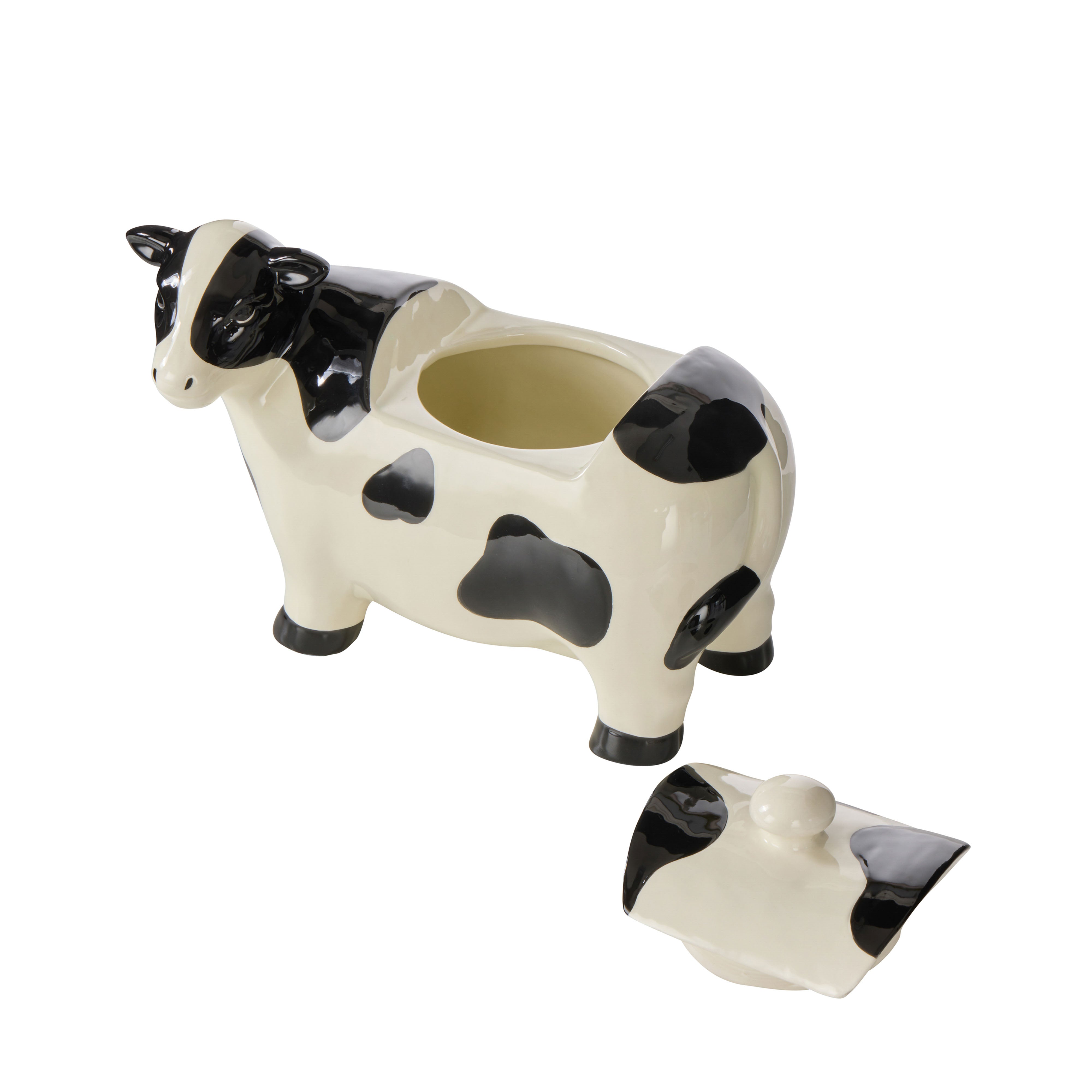 Davis & Waddell Homestead Friesian Storage Jar Black & White