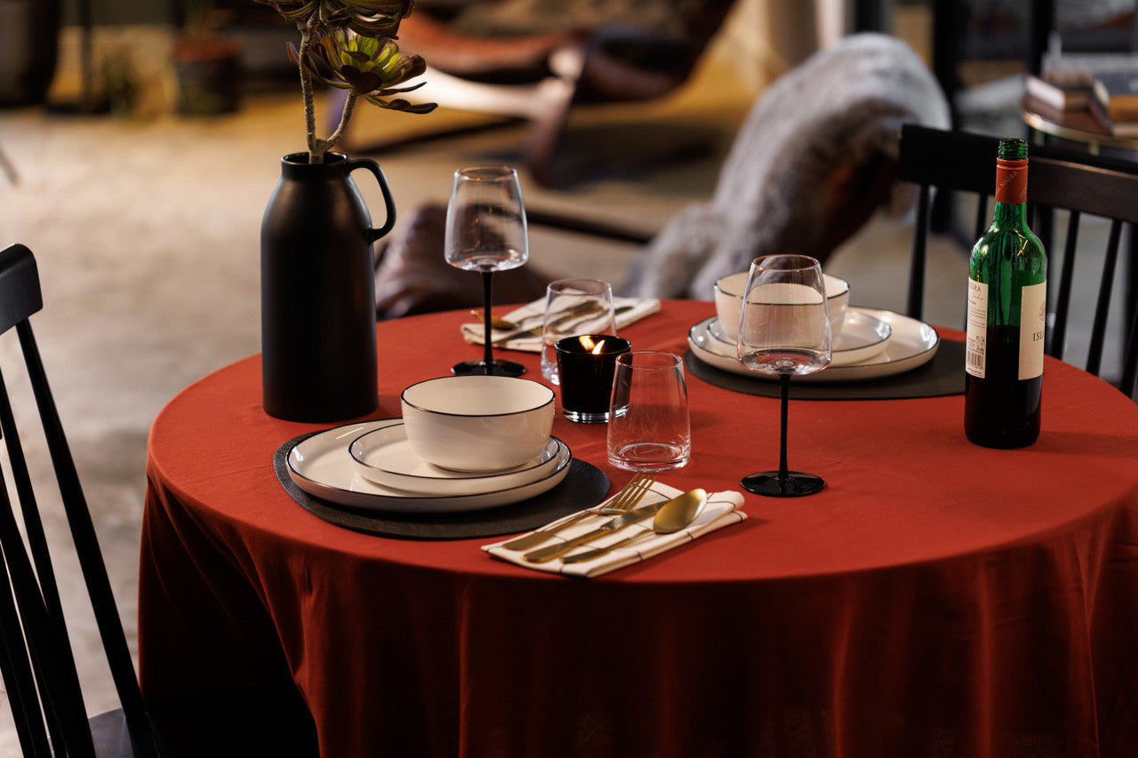 Mikasa Limestone Stoneware Dinner Set 12 Piece (White)