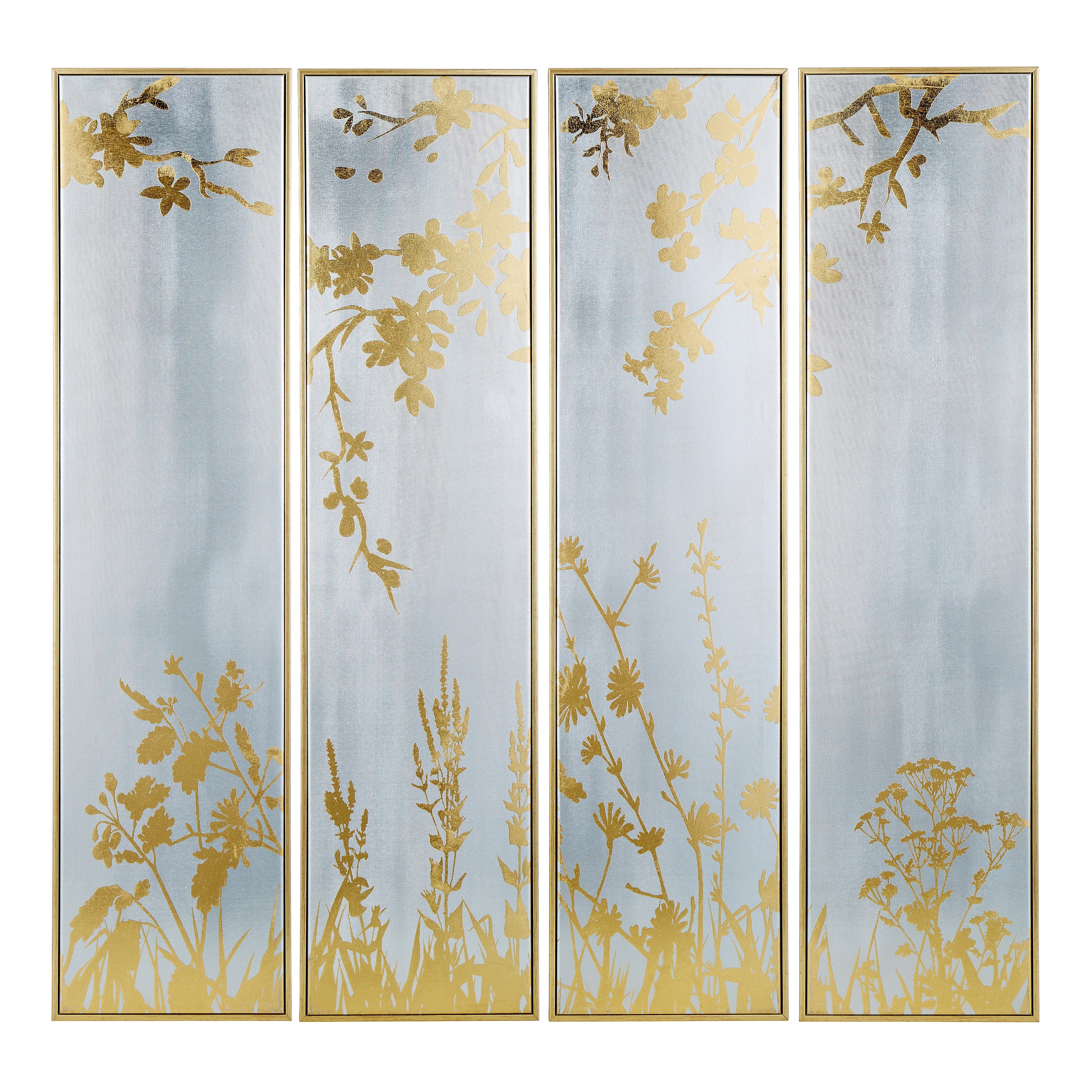 Society Home Metallic Ink Wall Art Silver & Gold