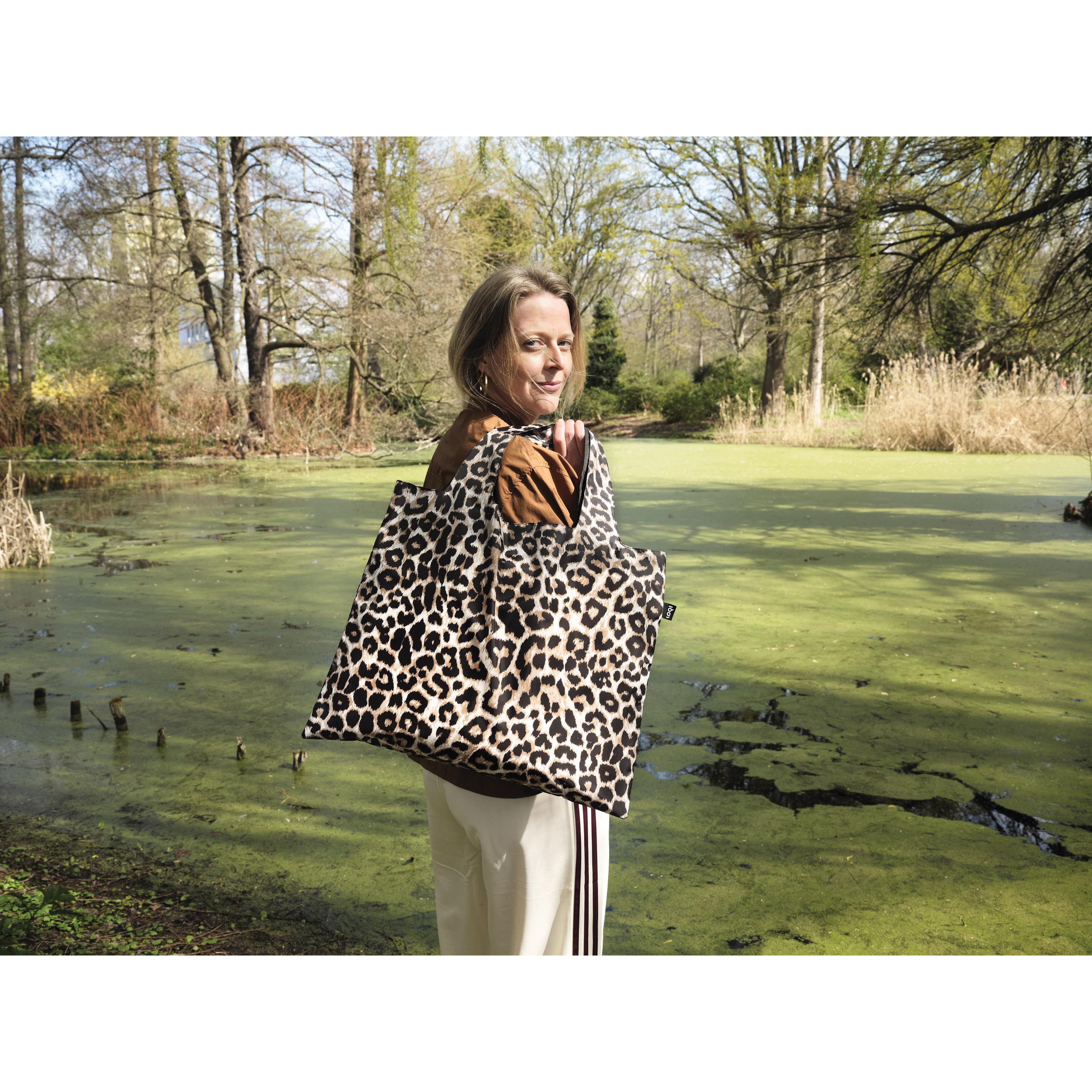 LOQI Leopard Dusk Tote Bag