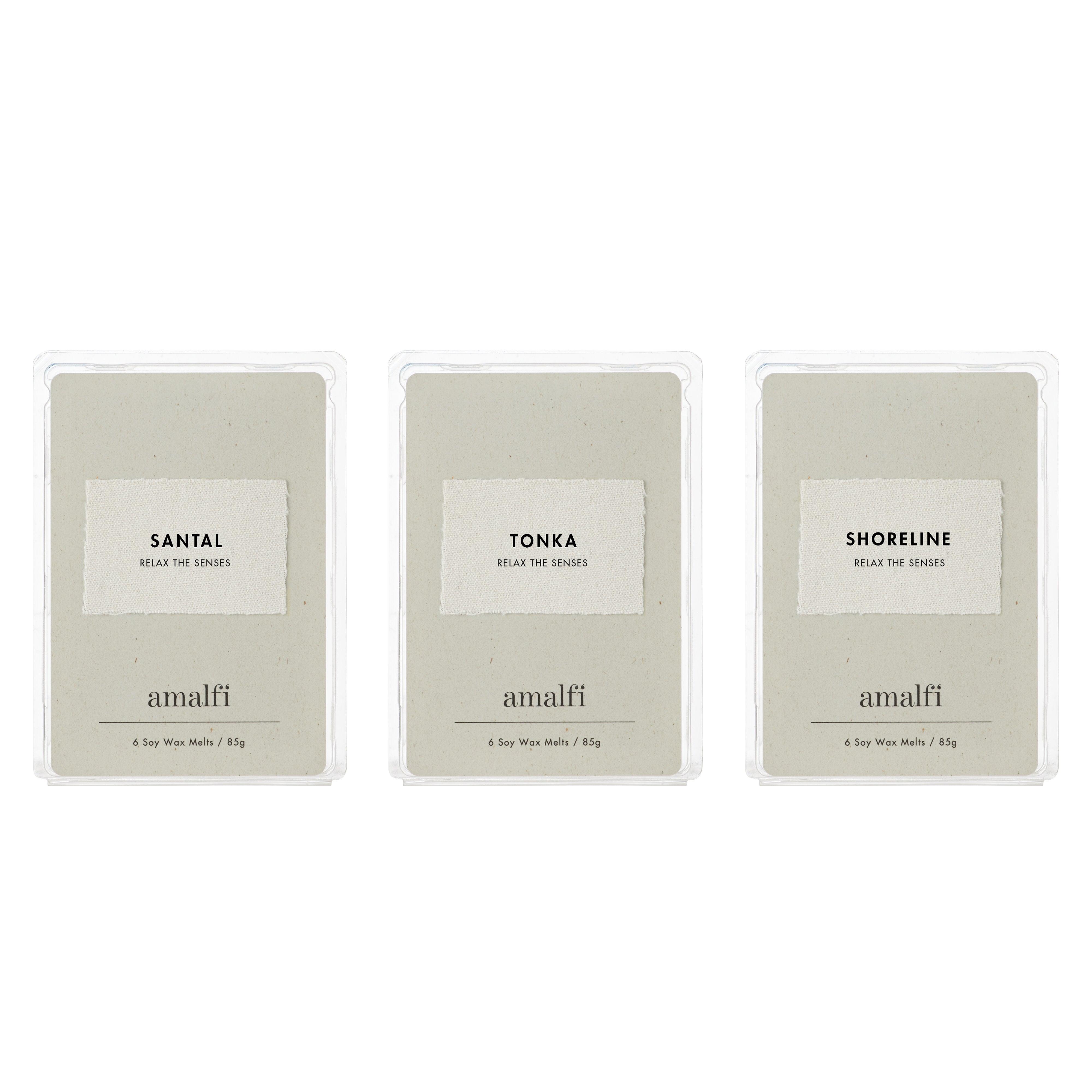 Amalfi Santal Tonka Soy Wax Melts CDU/6pc Taupe
