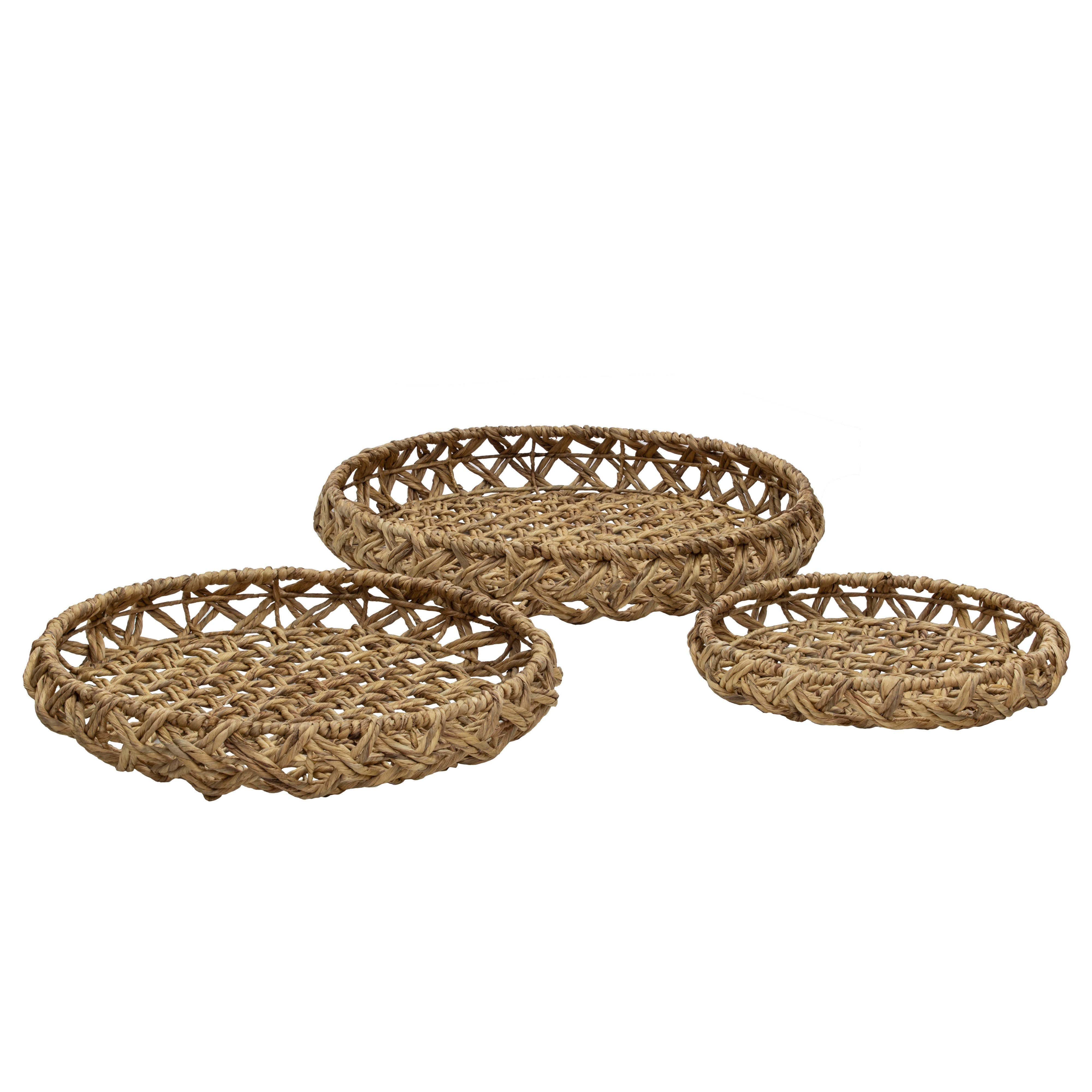 Amalfi Finlee Wall Decor/Basket 3 Piece Set Natural