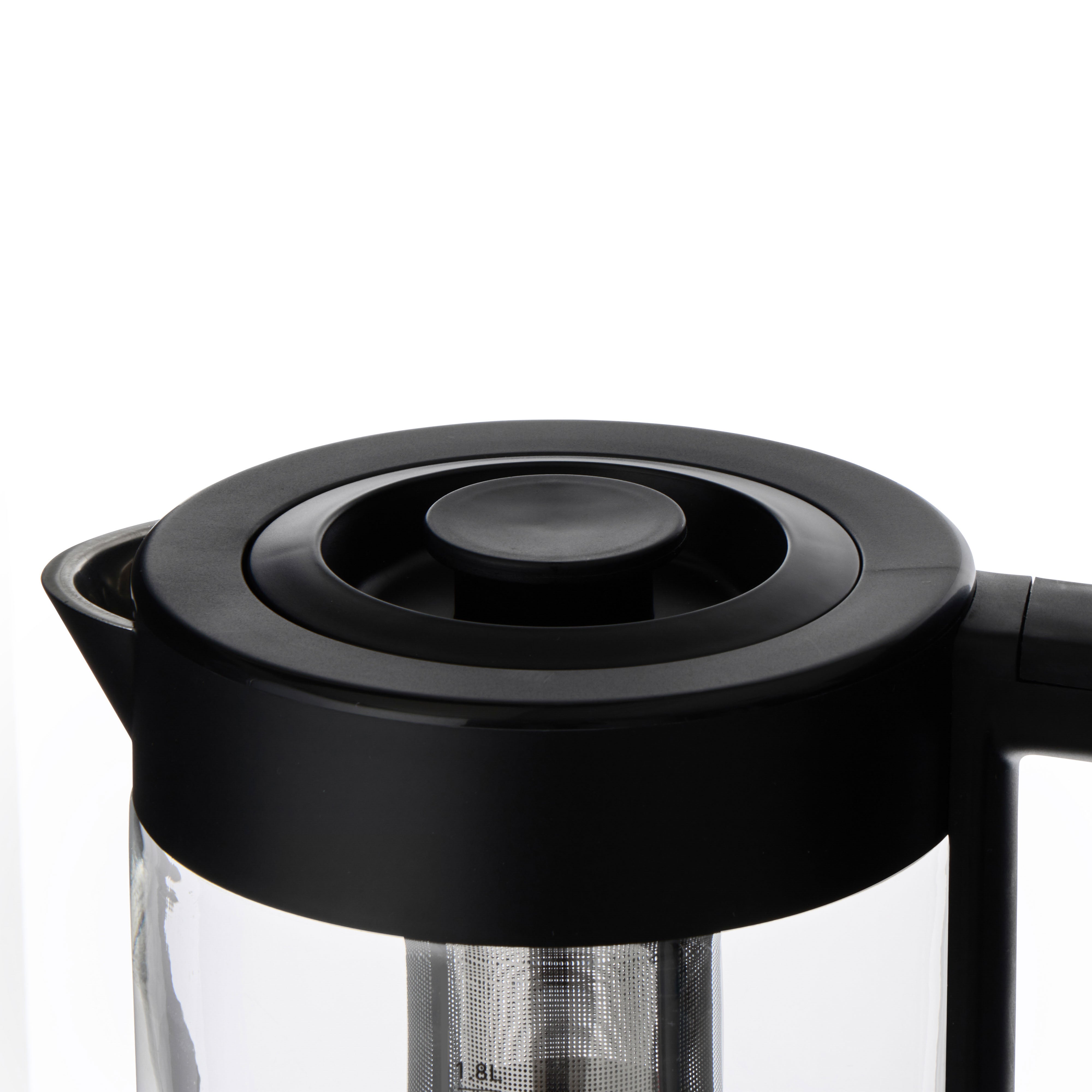 Leaf & Bean Electric Glass Digital Kettle with Infuser 1.8L Black
