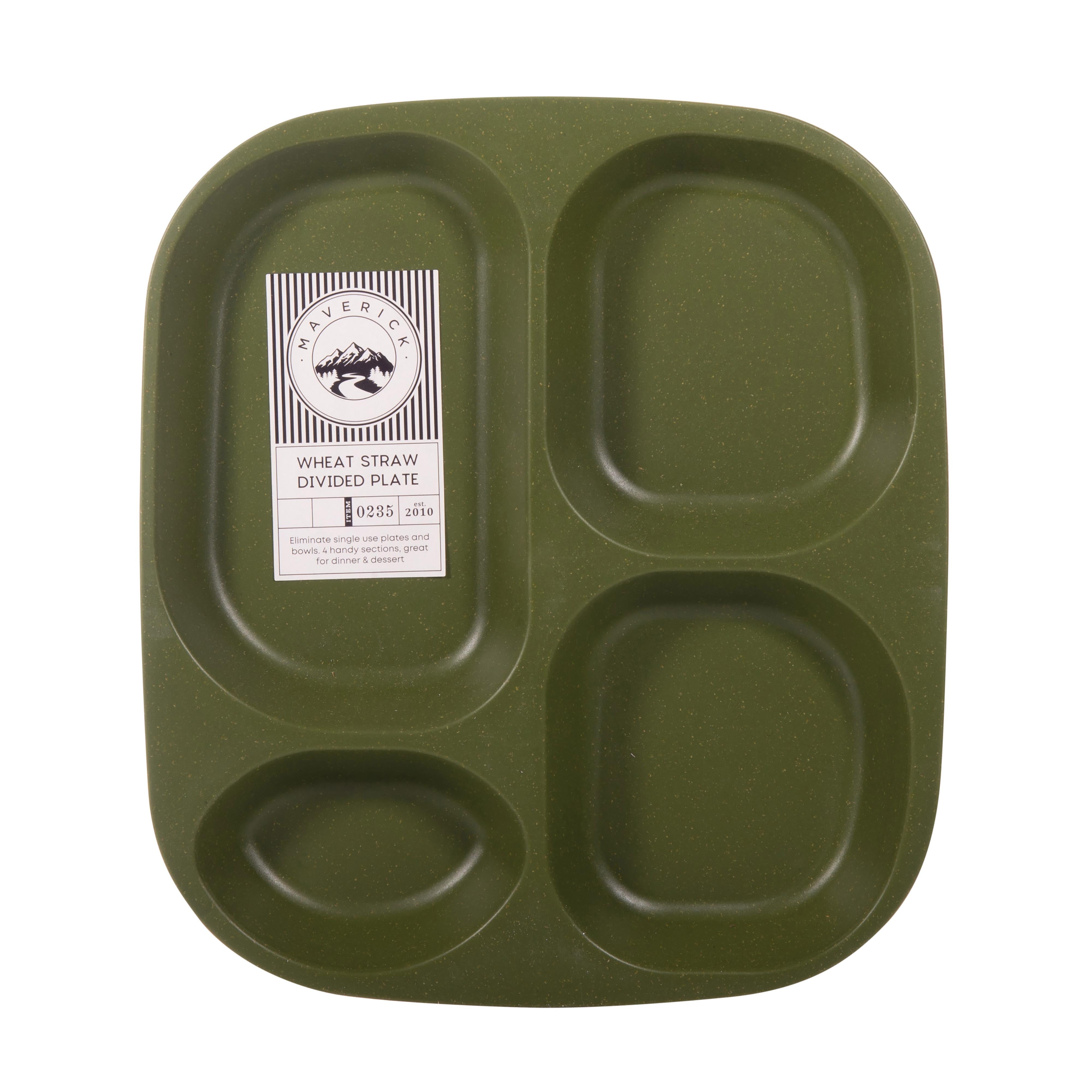 Maverick Wheat Straw Divided Plate