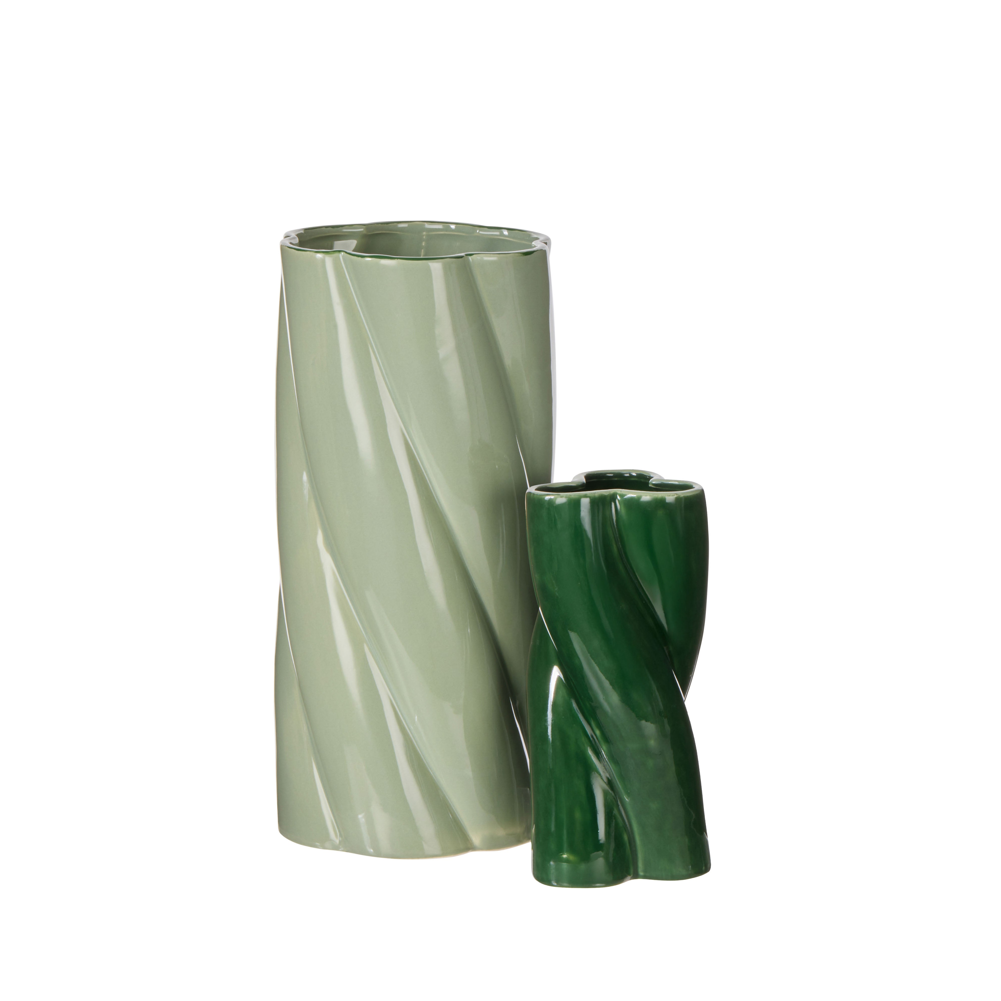 Emporium Rory Twist Vase Sage Green