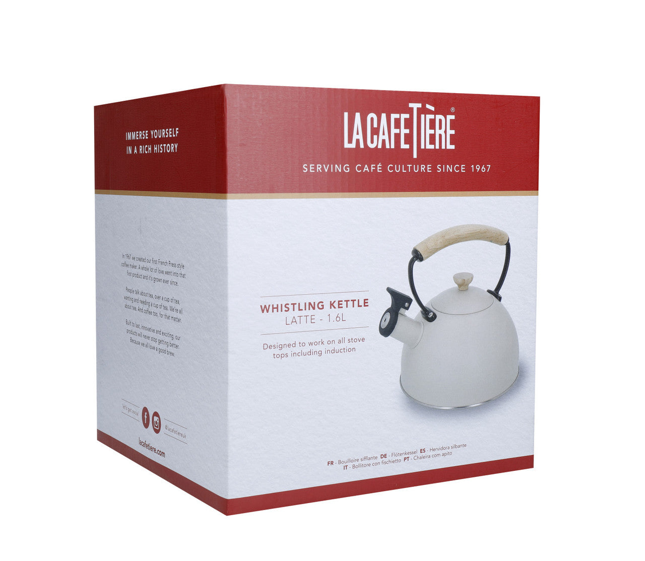 La Cafetière Whistling Kettle 1.6L (Latte)