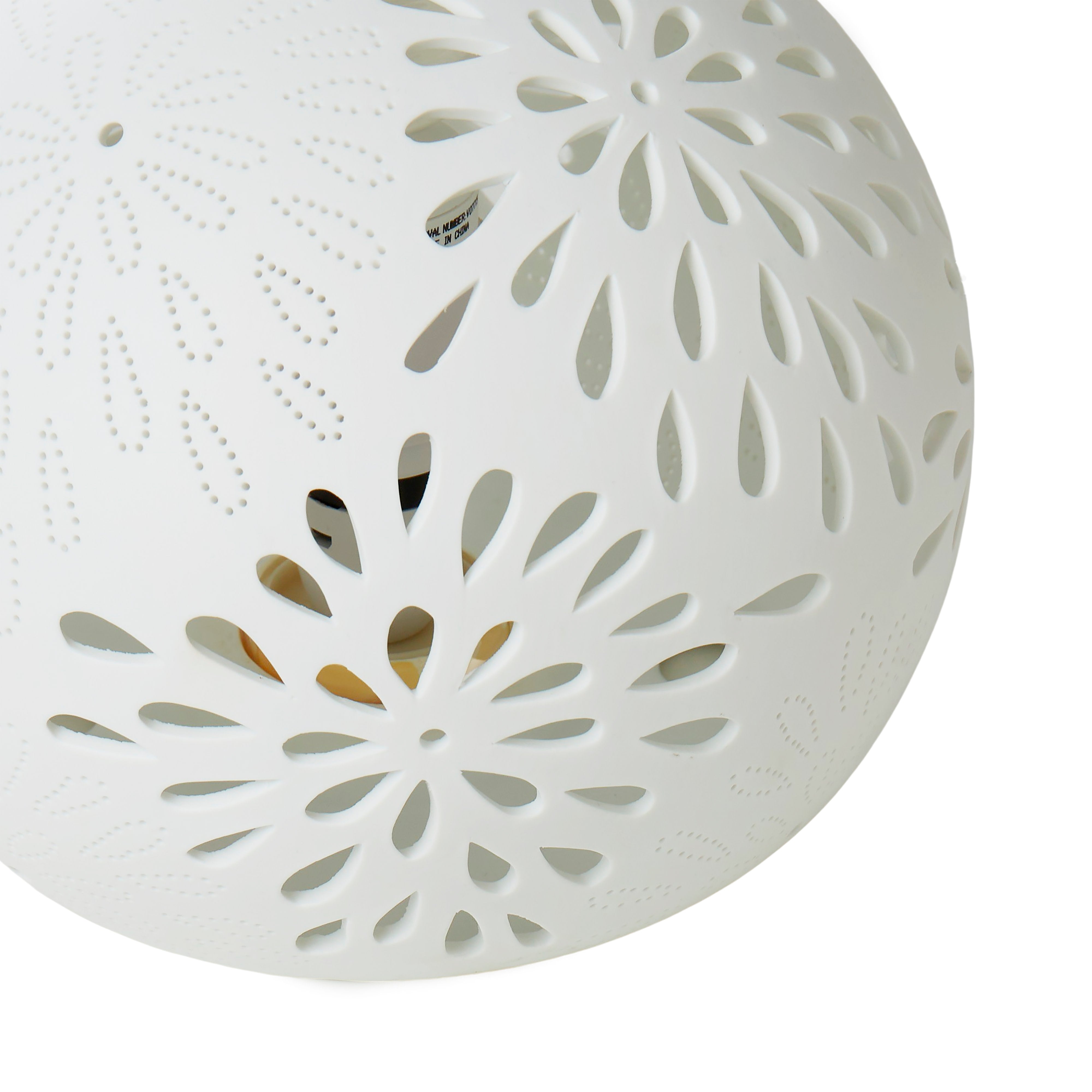 Amalfi Round Lamp Cutout White