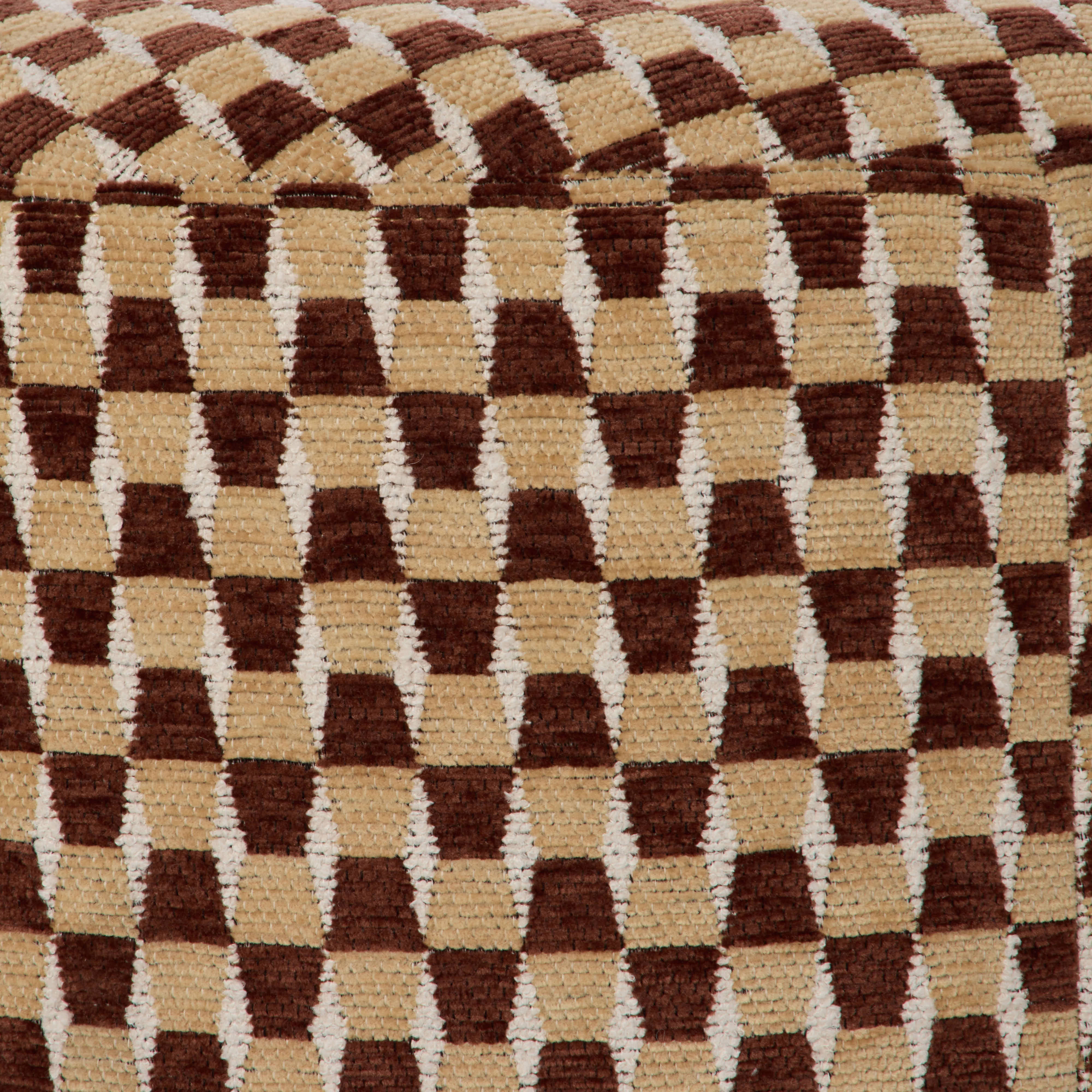 Amalfi Clark Stool Brown & Mustard