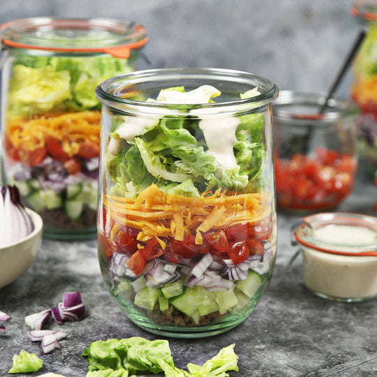Weck Glass Tulip Jar Complete Set 100x147mm (1062ml)