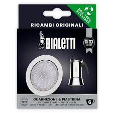 Bialetti Replacement Gasket & Filter Set – Brikka Induction – 4 Cup