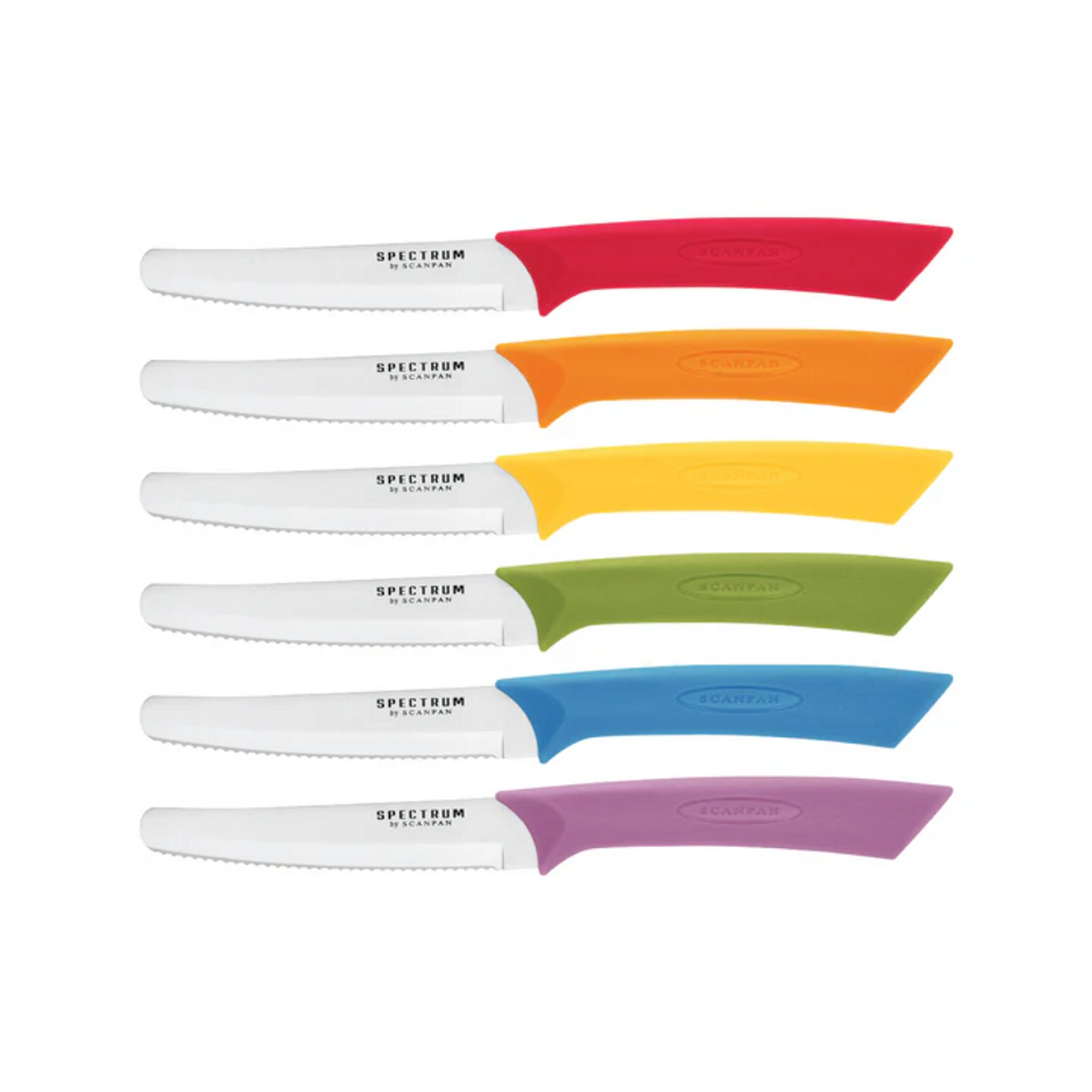 Scanpan Spectrum 6 Piece Steak Knife Set - Multi-Colour