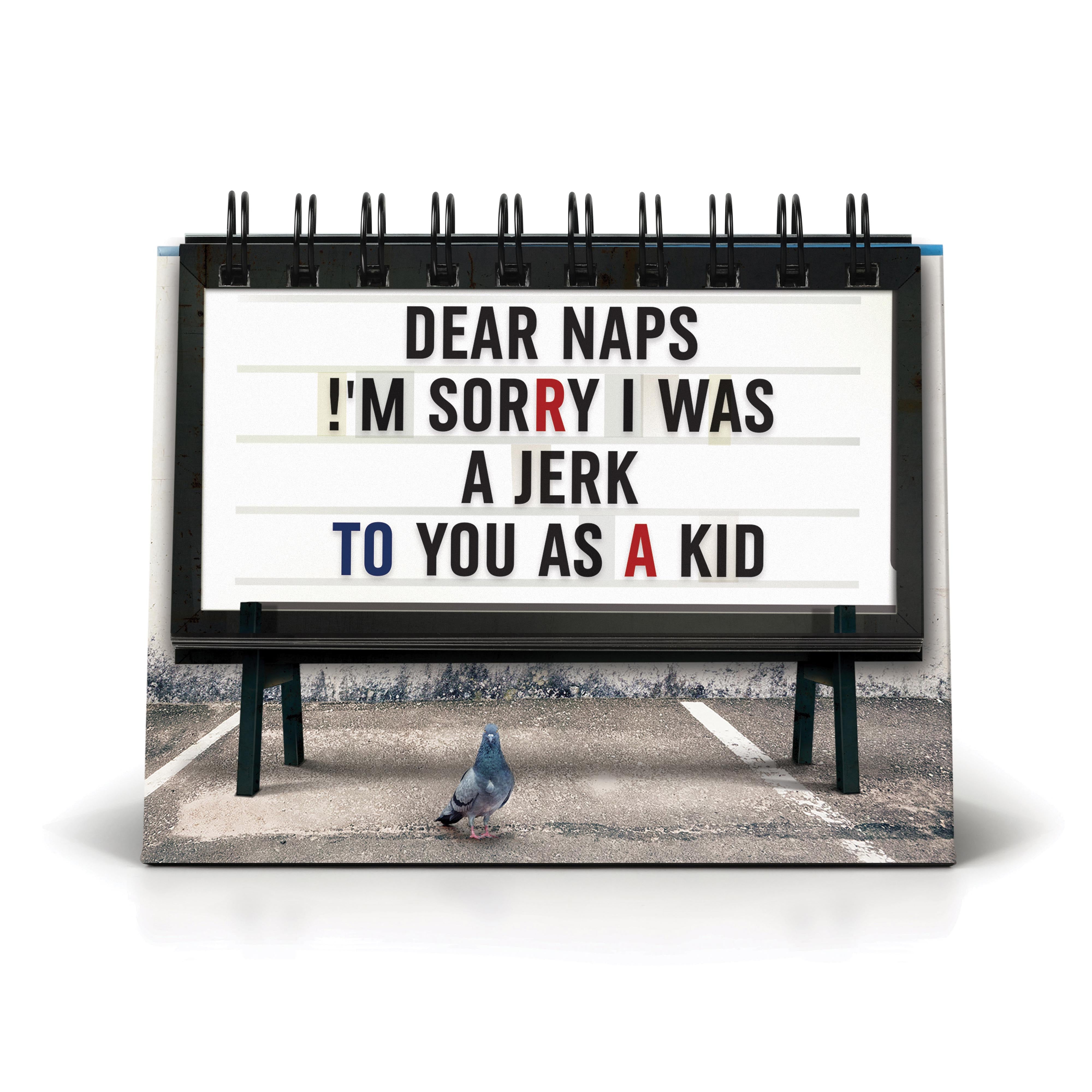Fred Daily Marquee Desk Flip Book Multi-Coloured