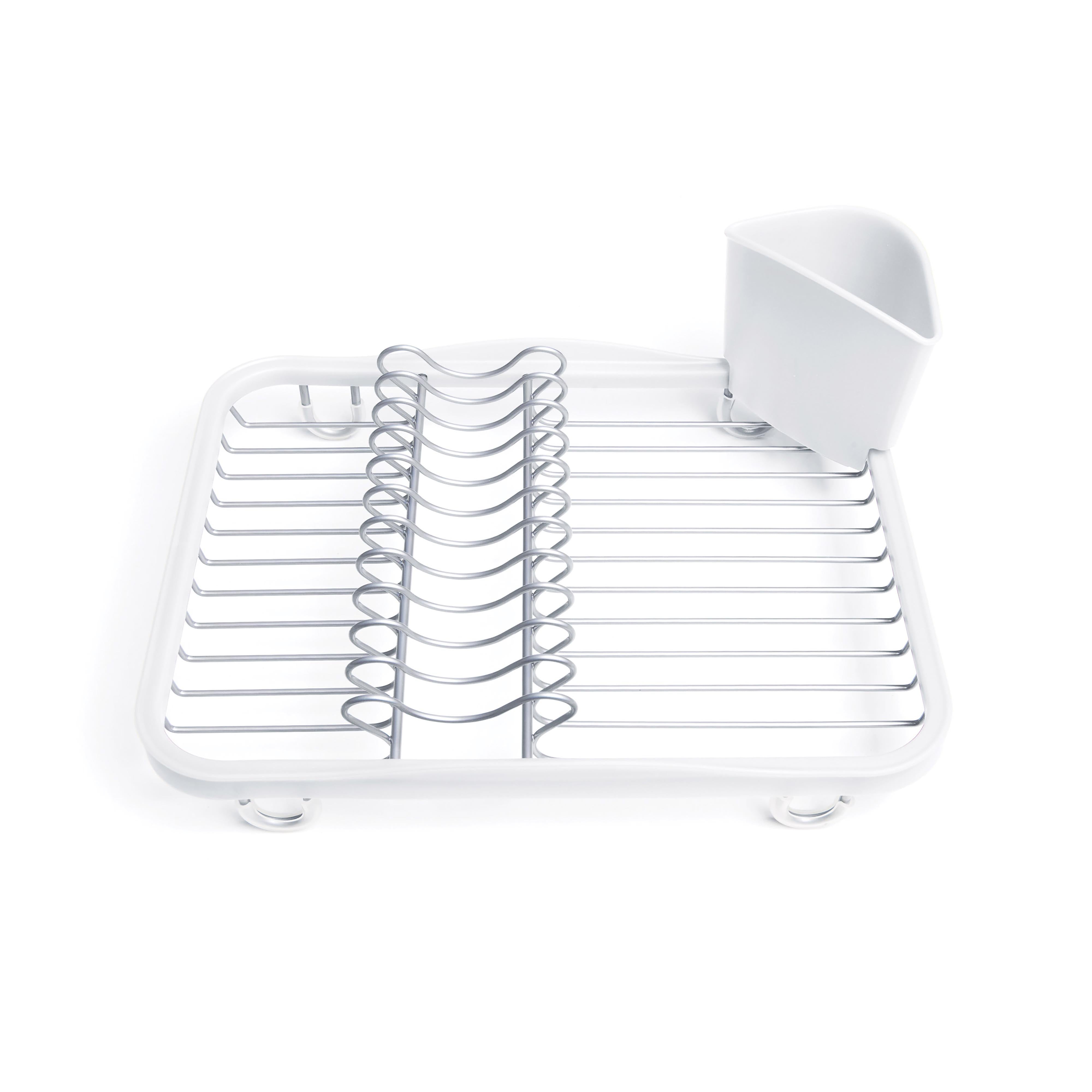 Umbra Sinkin Dish Rack White & Nickel