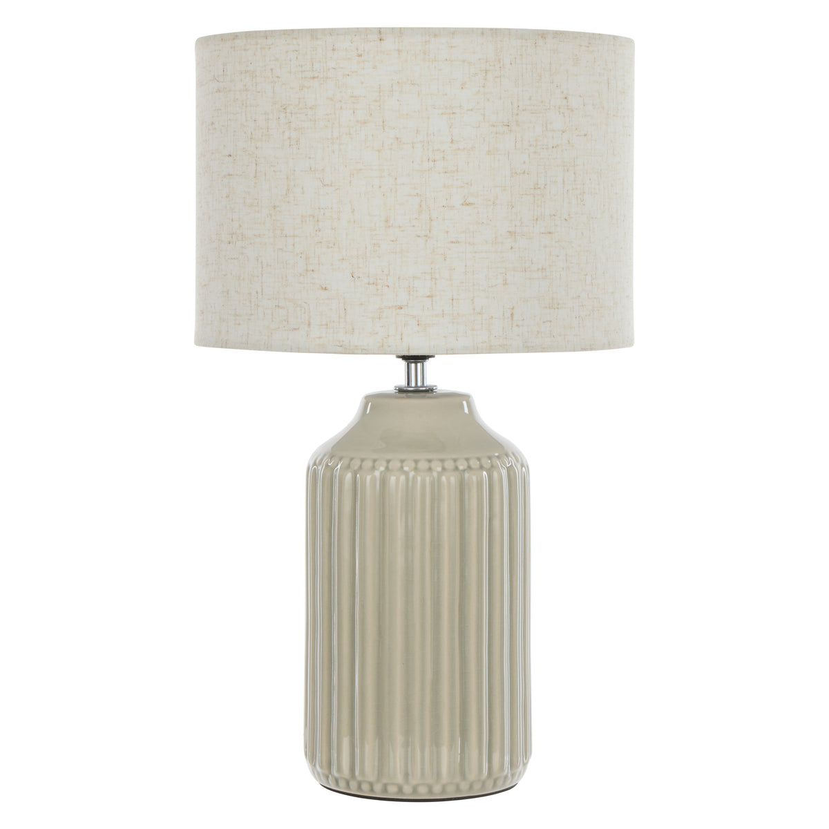 Society Home Dovie Ceramic Table Lamp Oat & Cream