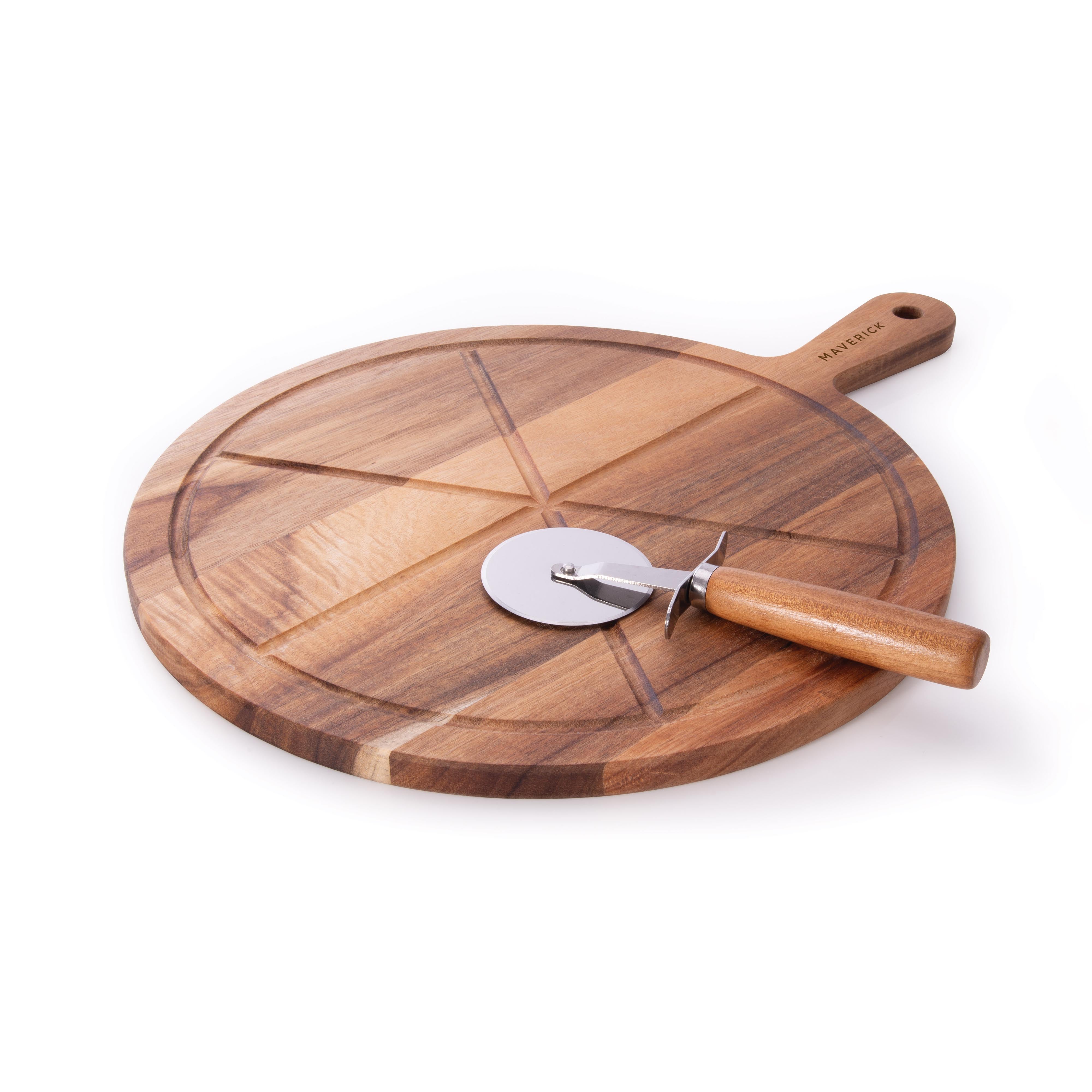 Maverick Flinders Pizza Board & Wheel 2 Piece