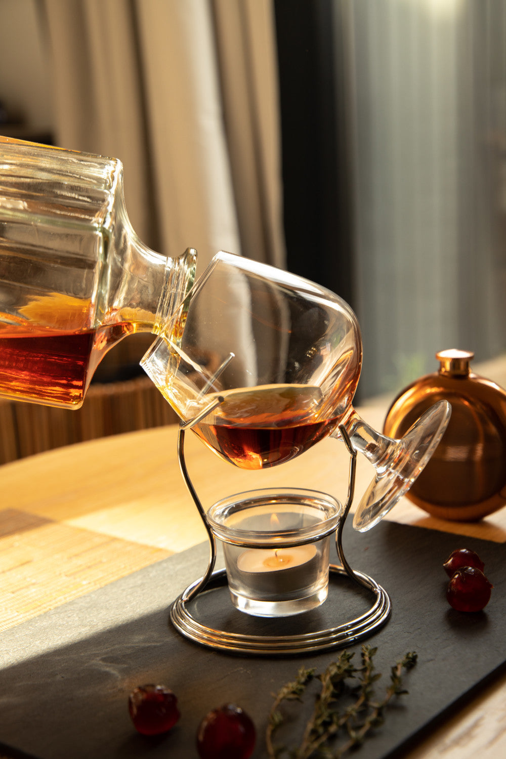 BarCraft Brandy & Cognac Warmer Gift Set